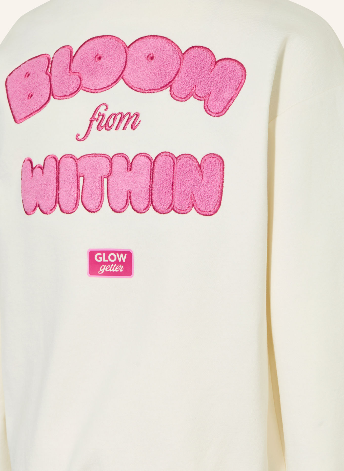 ONLY Sweat à capuche KOGHOLLA: CRÈME / FUCHSIA / ROSE FUCHSIA