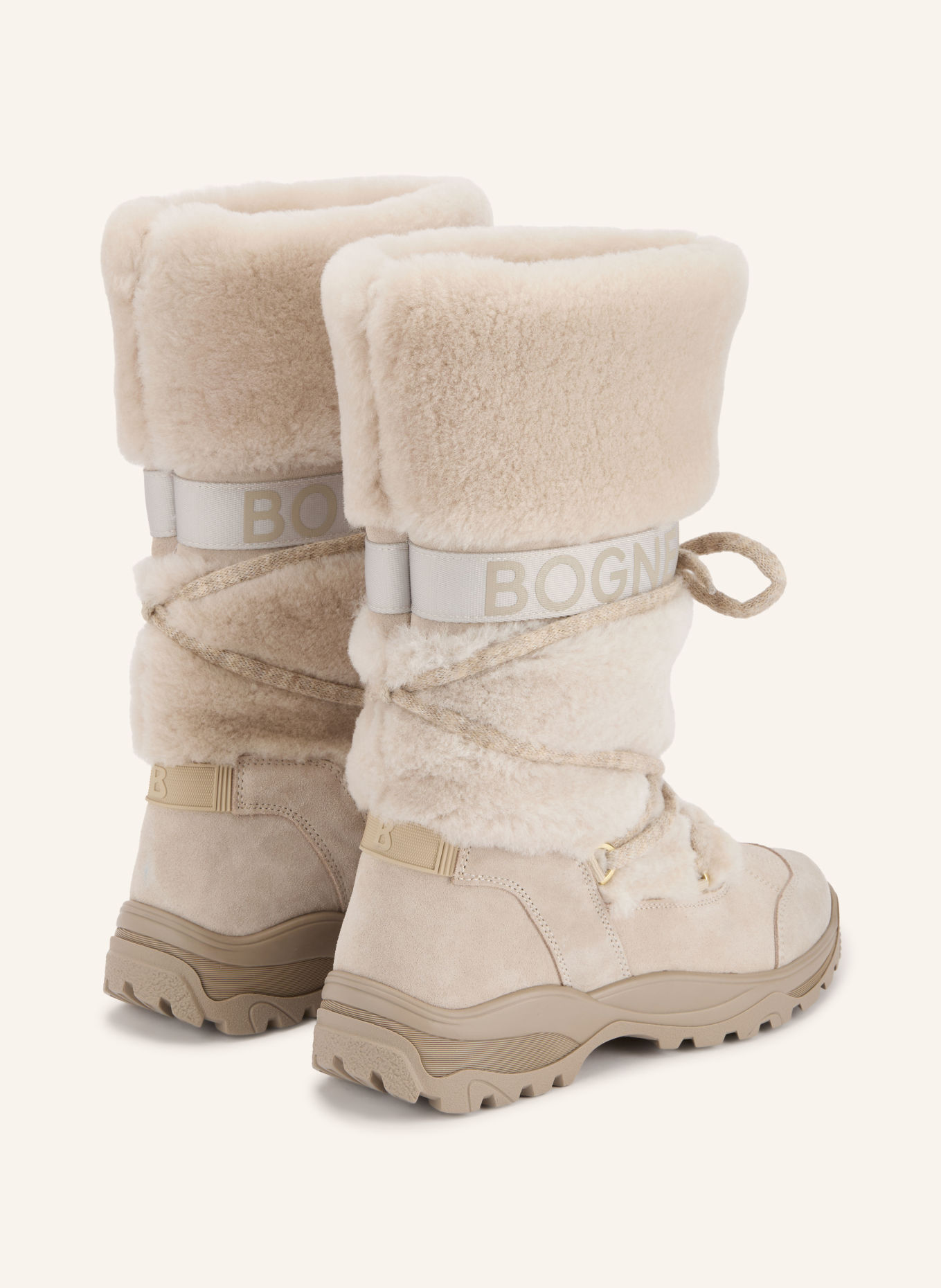 BOGNER ALTA BADIA S 8 Boots: BEIGE / CREAM