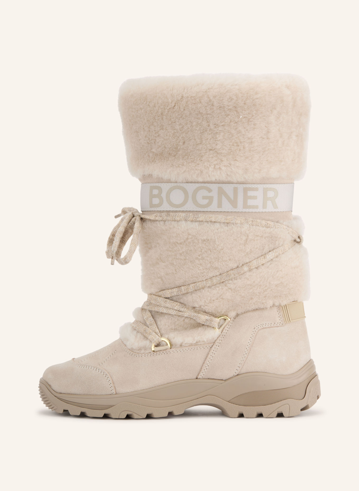 BOGNER ALTA BADIA S 8 Boots: BEIGE / CREAM