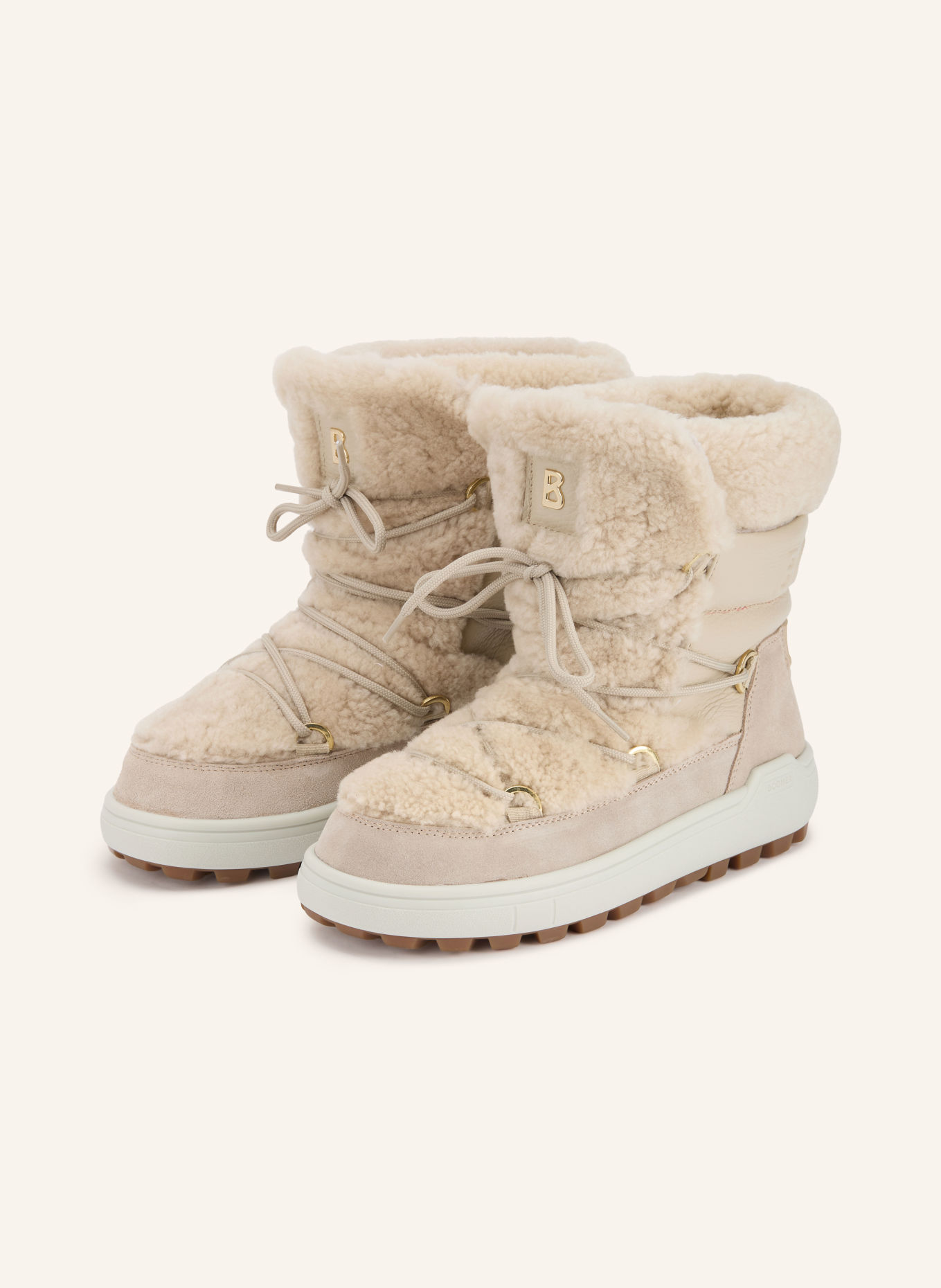 BOGNER CHAMONIX Lace-up boots: CREAM