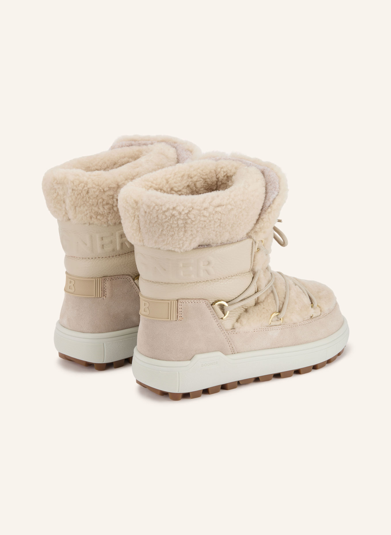 BOGNER CHAMONIX Lace-up boots: CREAM