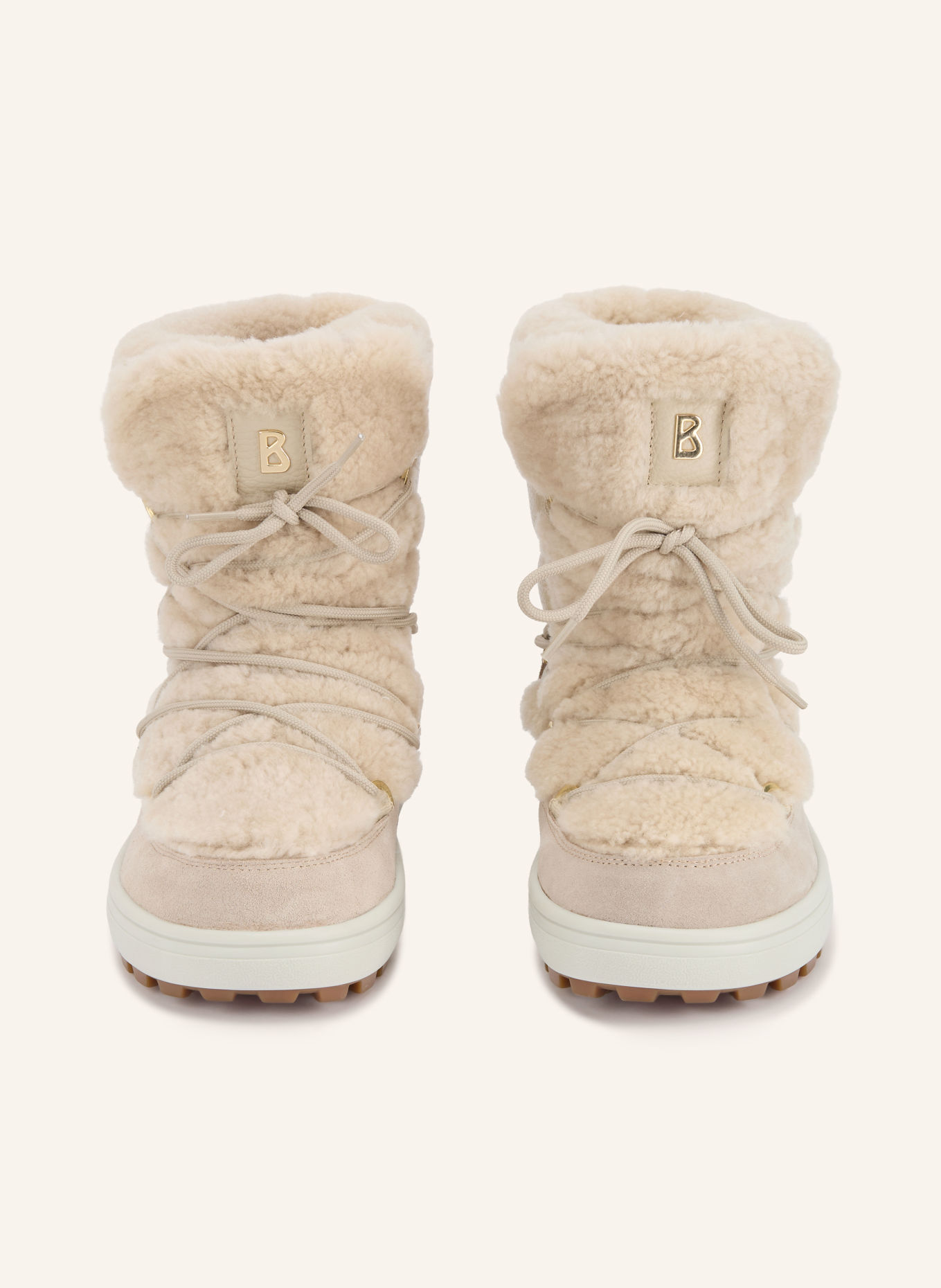 BOGNER CHAMONIX Lace-up boots: CREAM