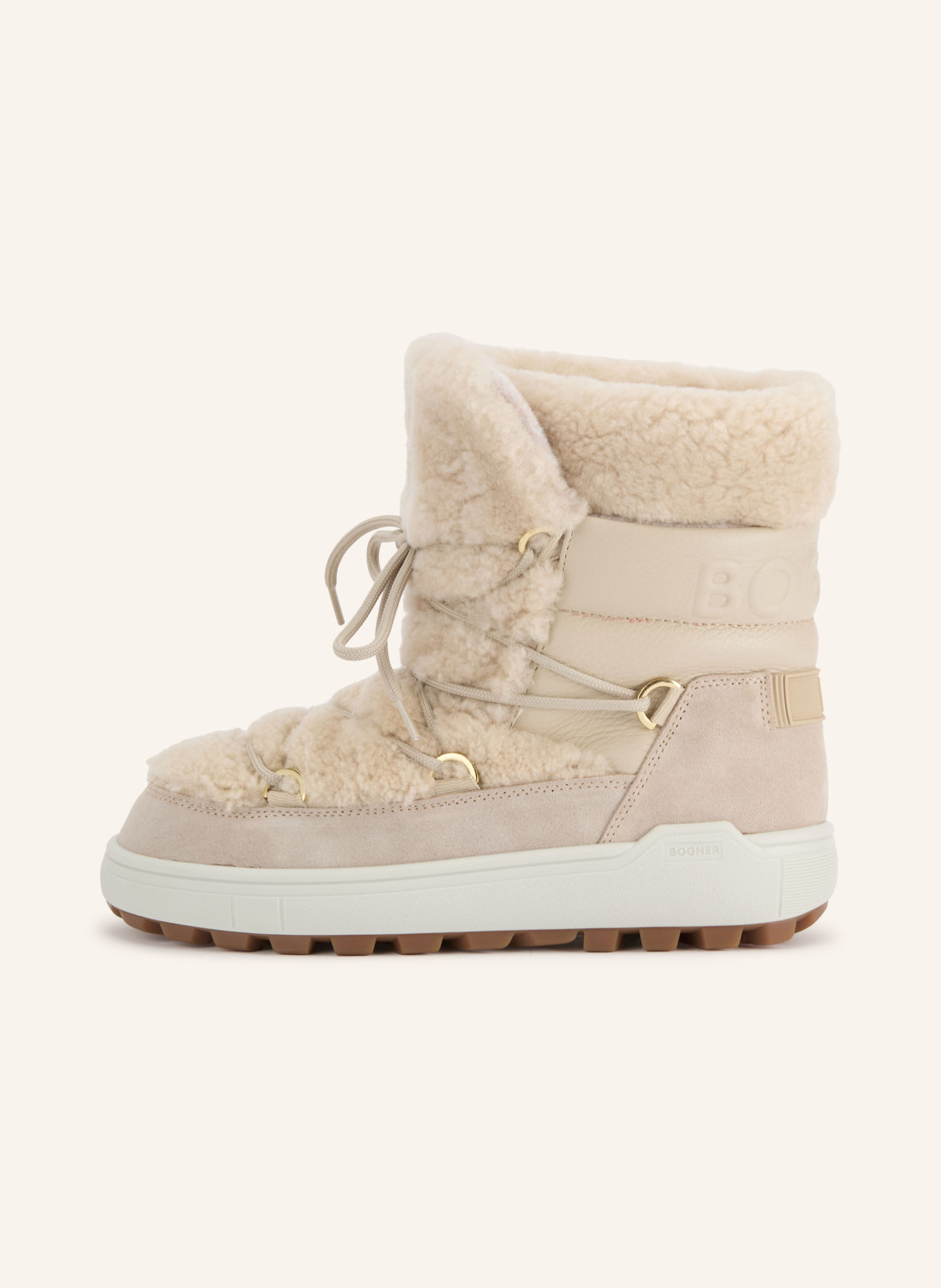 BOGNER CHAMONIX Lace-up boots: CREAM