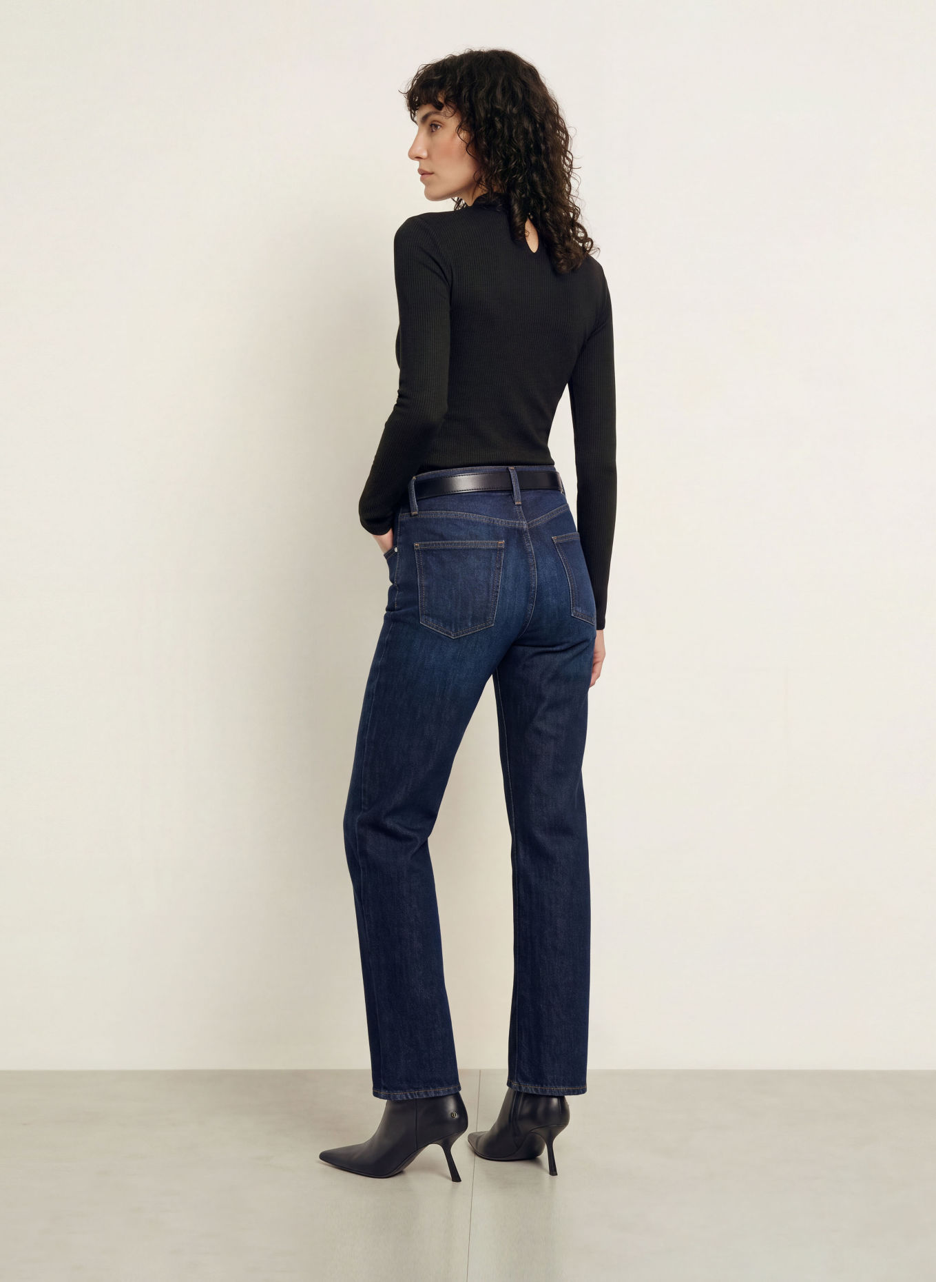 Calvin Klein Long-sleeve shirt: BLACK