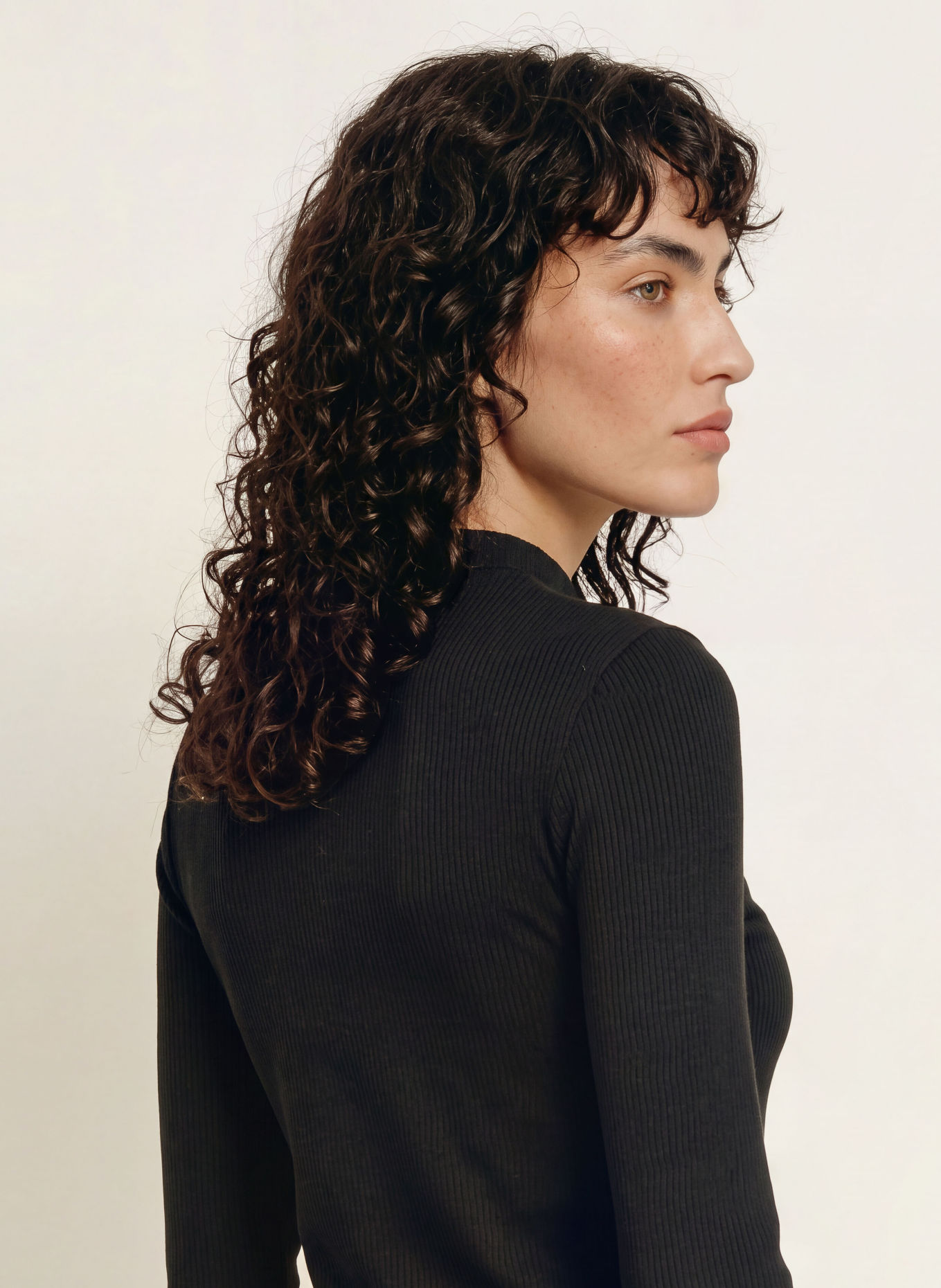 Calvin Klein Long-sleeve shirt: BLACK