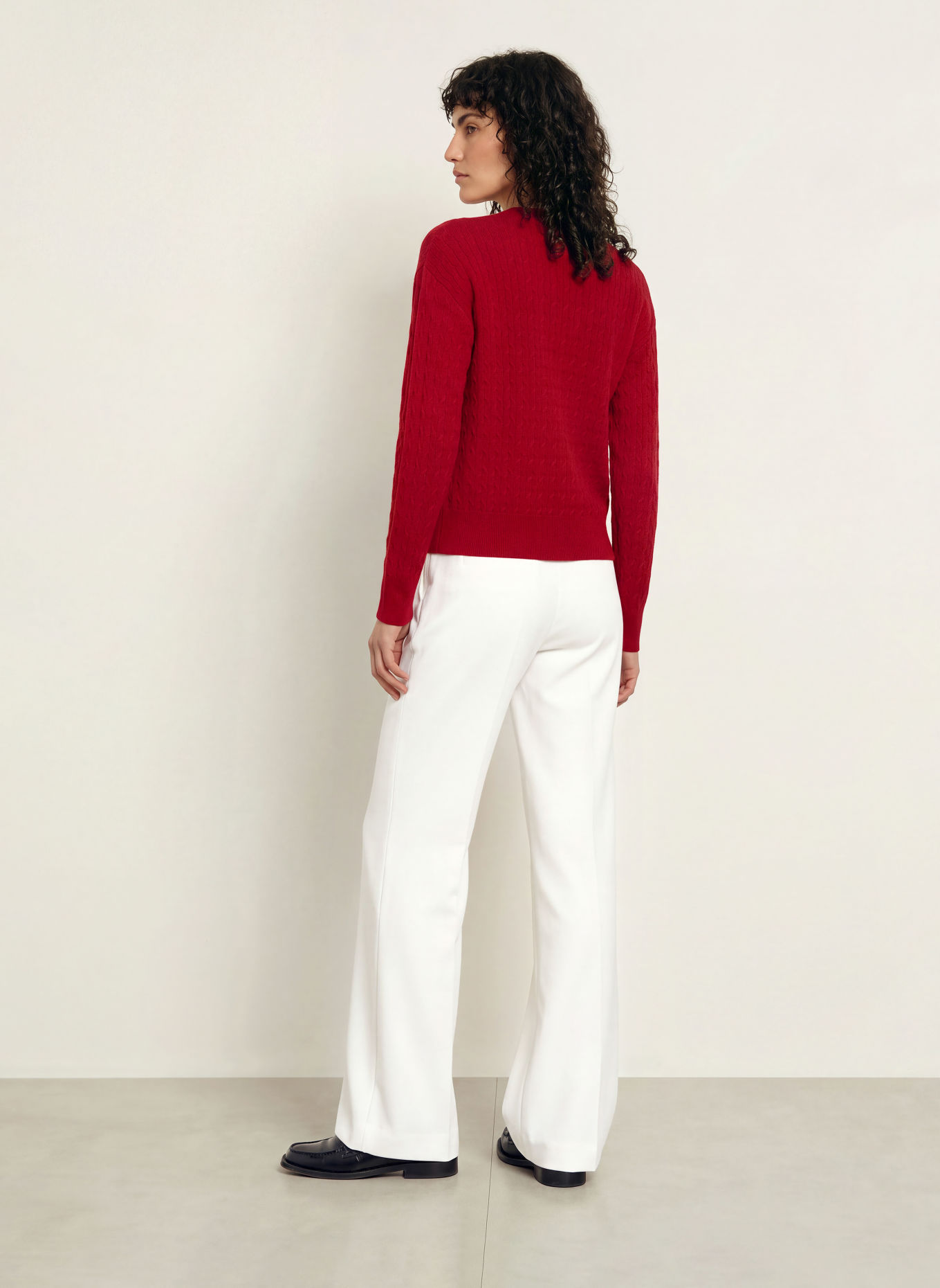 Calvin Klein Cardigan: DARK RED