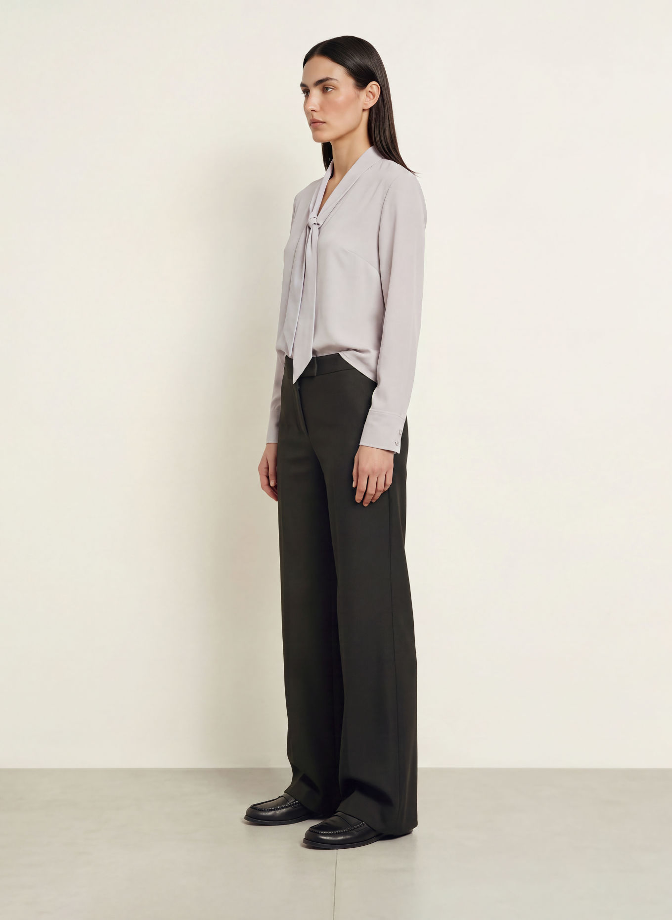 Calvin Klein Schluppenbluse: HELLGRAU