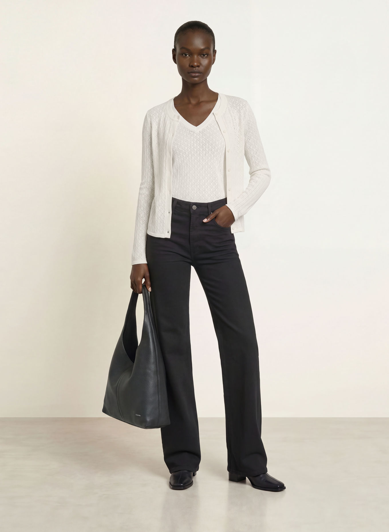 Calvin Klein Cardigan: CREAM