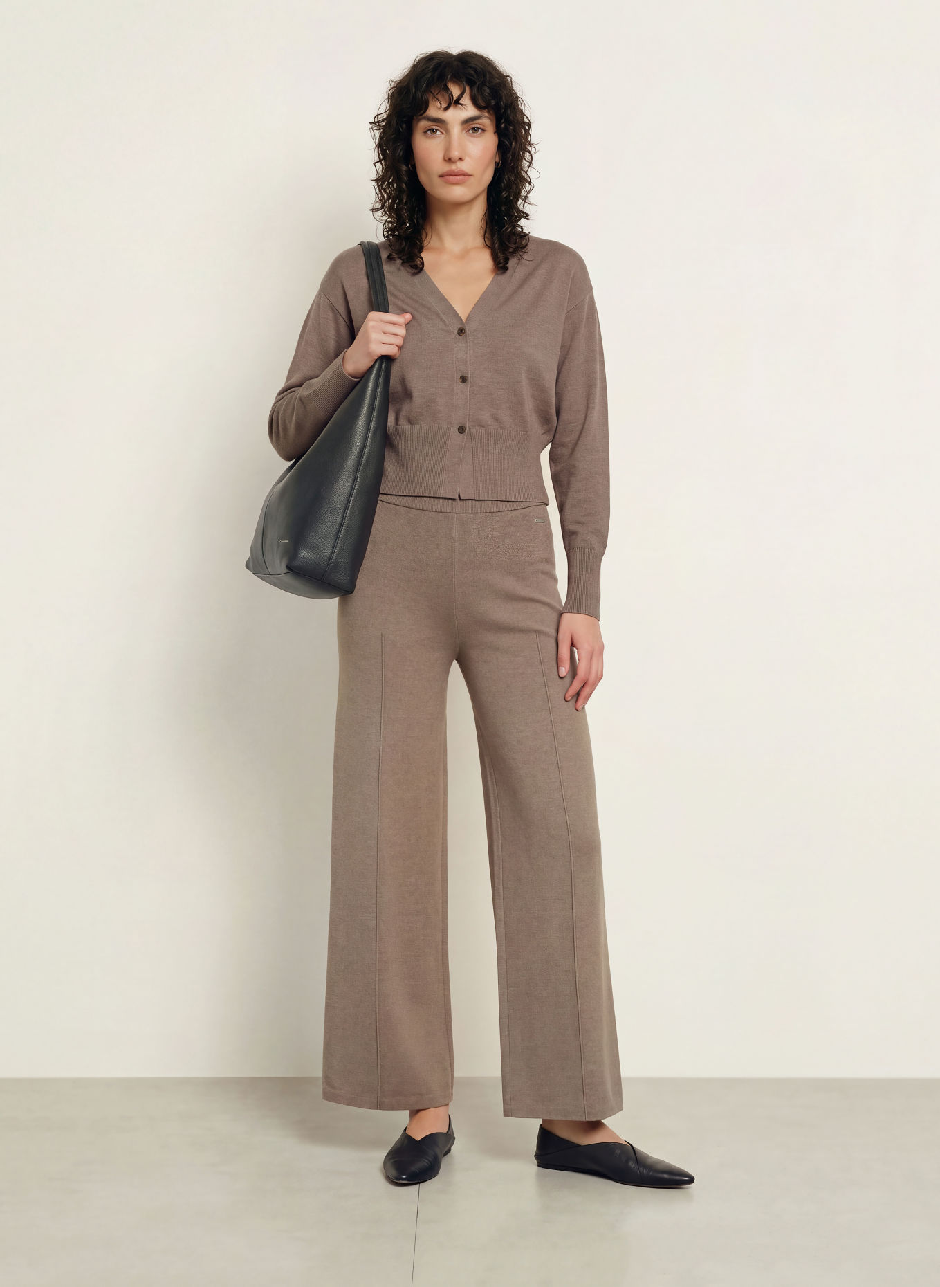 Calvin Klein Knit Pants: TAUPE