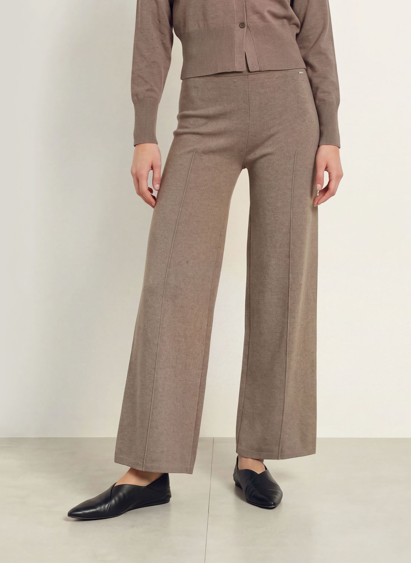 Calvin Klein Knit Pants: TAUPE
