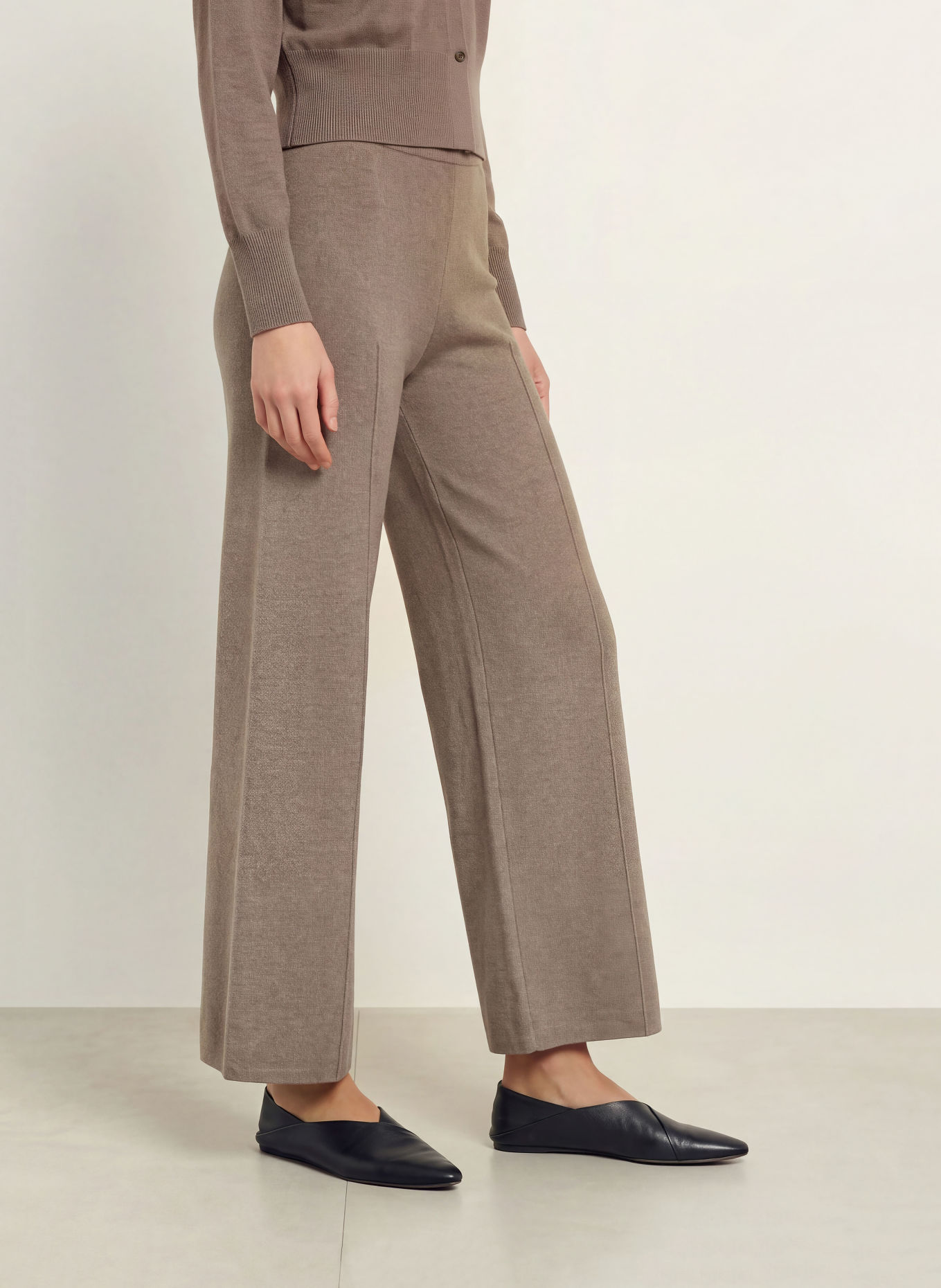 Calvin Klein Knit Pants: TAUPE