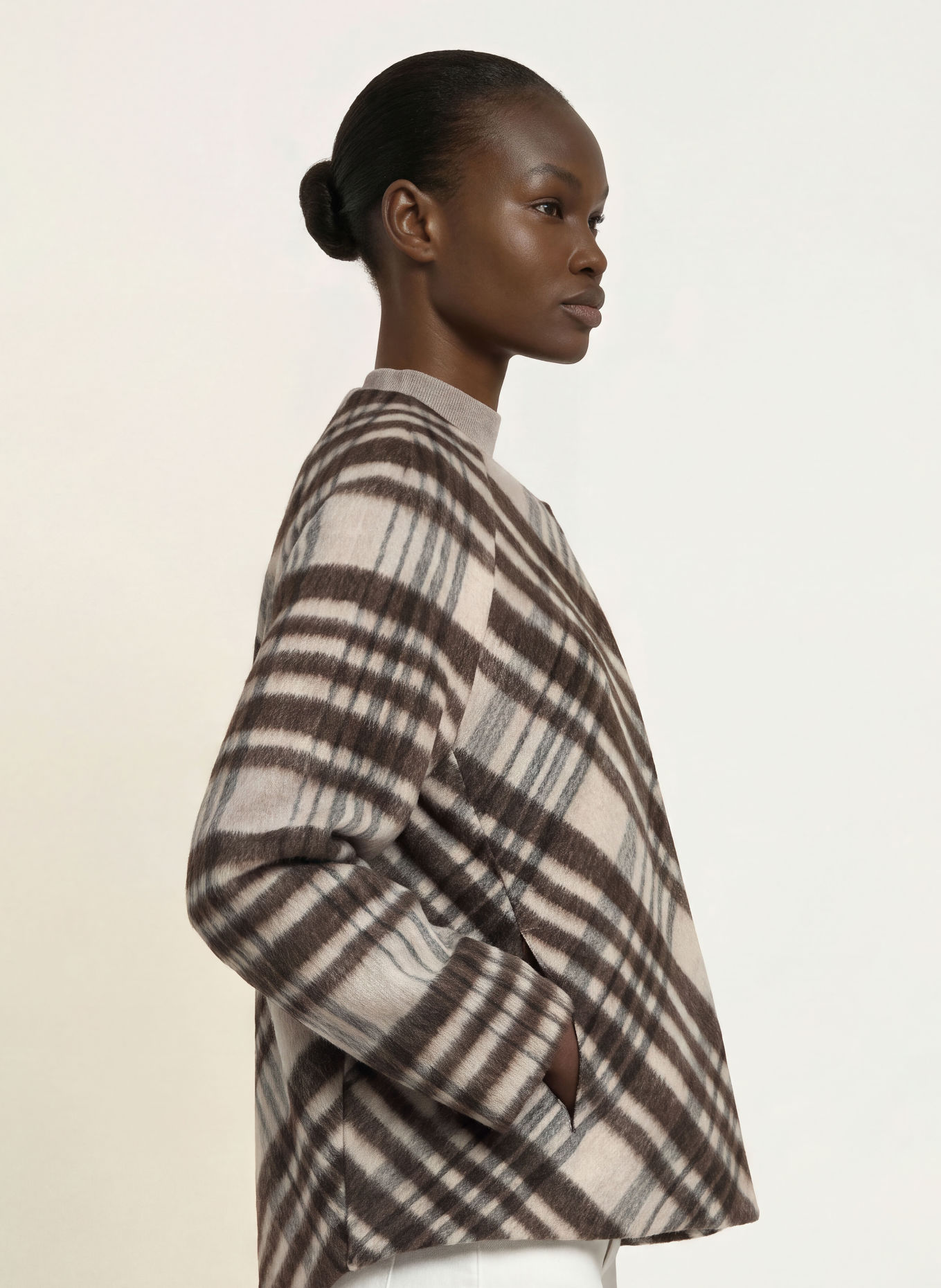 Calvin Klein Jacket: DARK BROWN / BEIGE / DARK GRAY