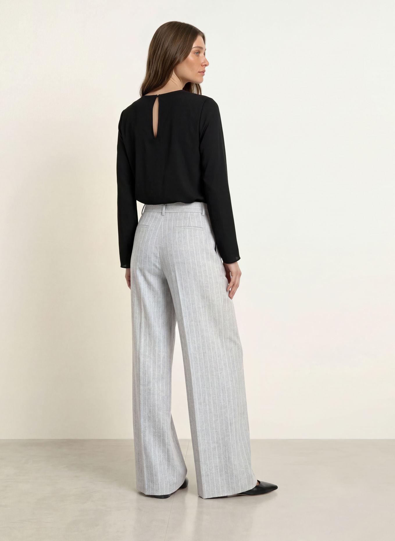 Calvin Klein Shirt blouse: BLACK