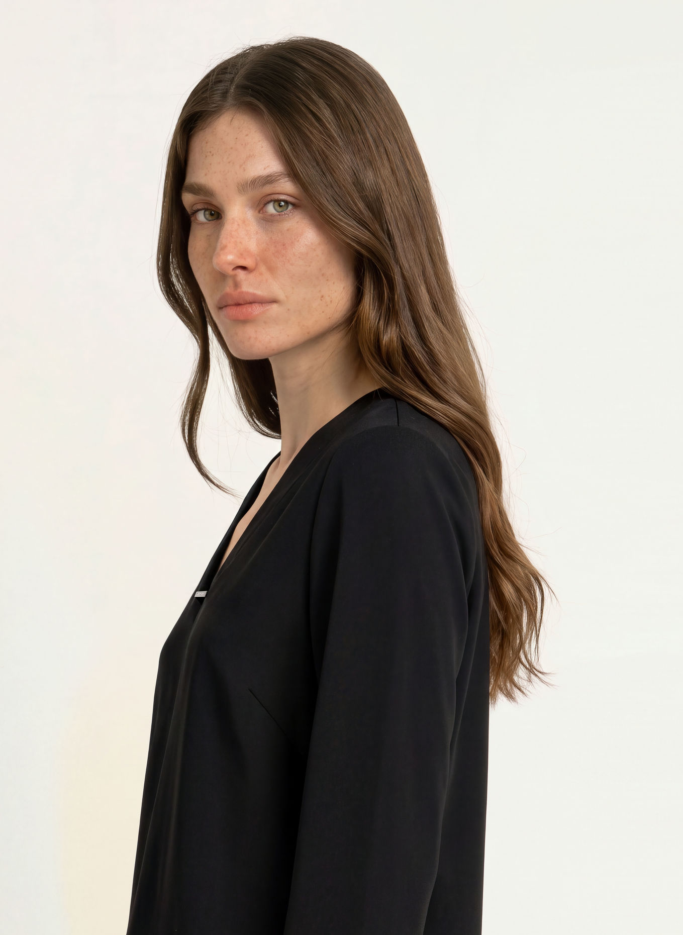 Calvin Klein Shirt blouse: BLACK