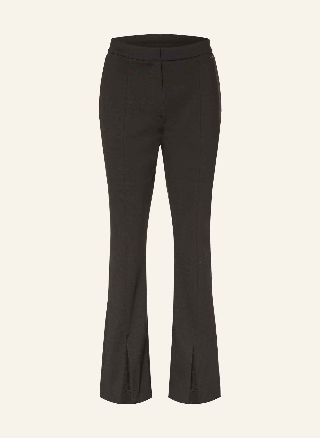 Calvin Klein PONTE Jersey Trousers: BLACK