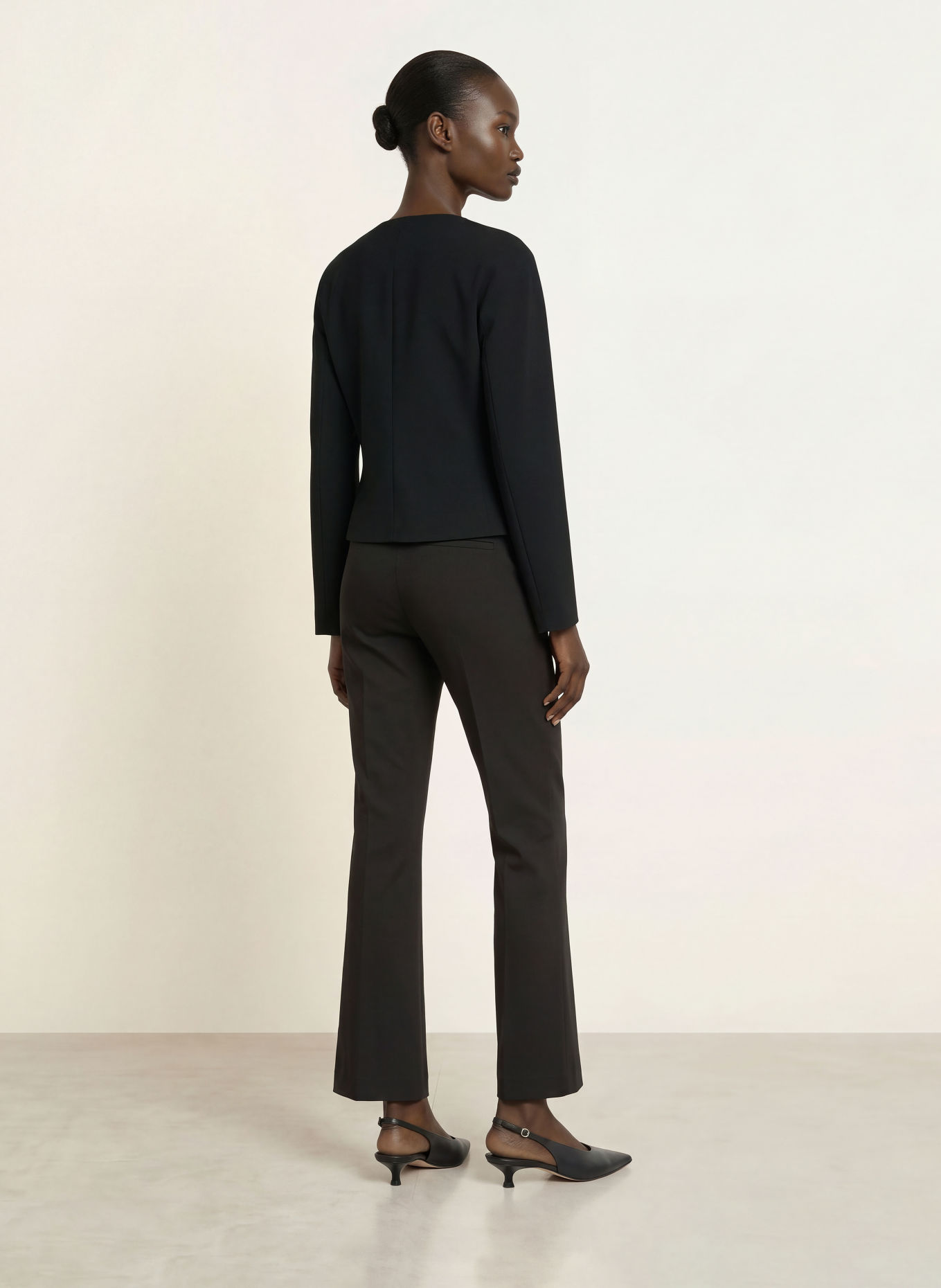 Calvin Klein PONTE Jersey Trousers: BLACK