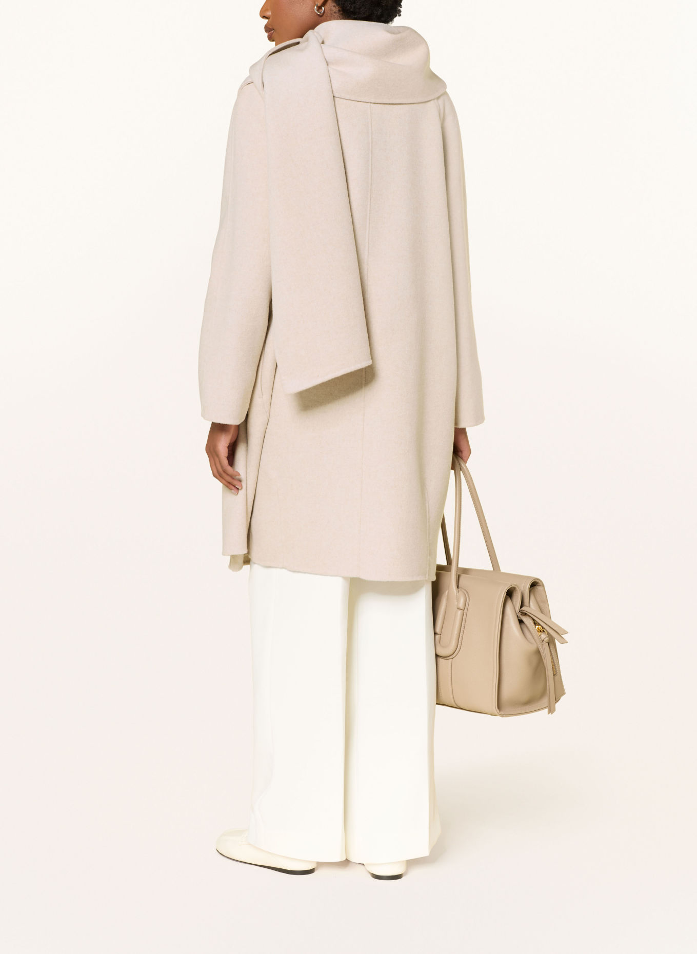 Calvin Klein Mantel mit abnehmbarem Schal: BEIGE