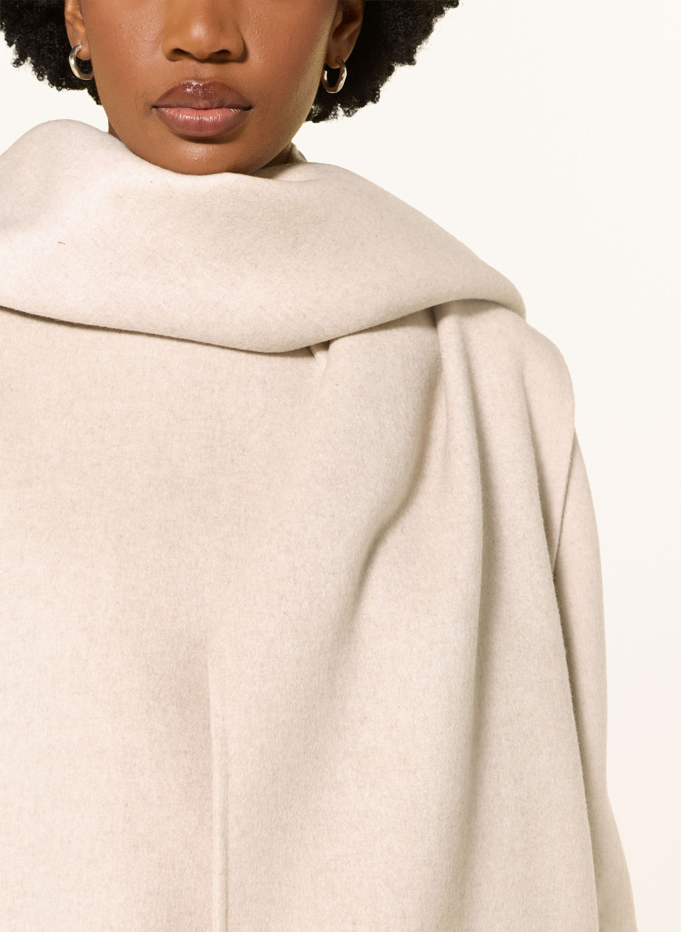 Calvin Klein Mantel mit abnehmbarem Schal: BEIGE