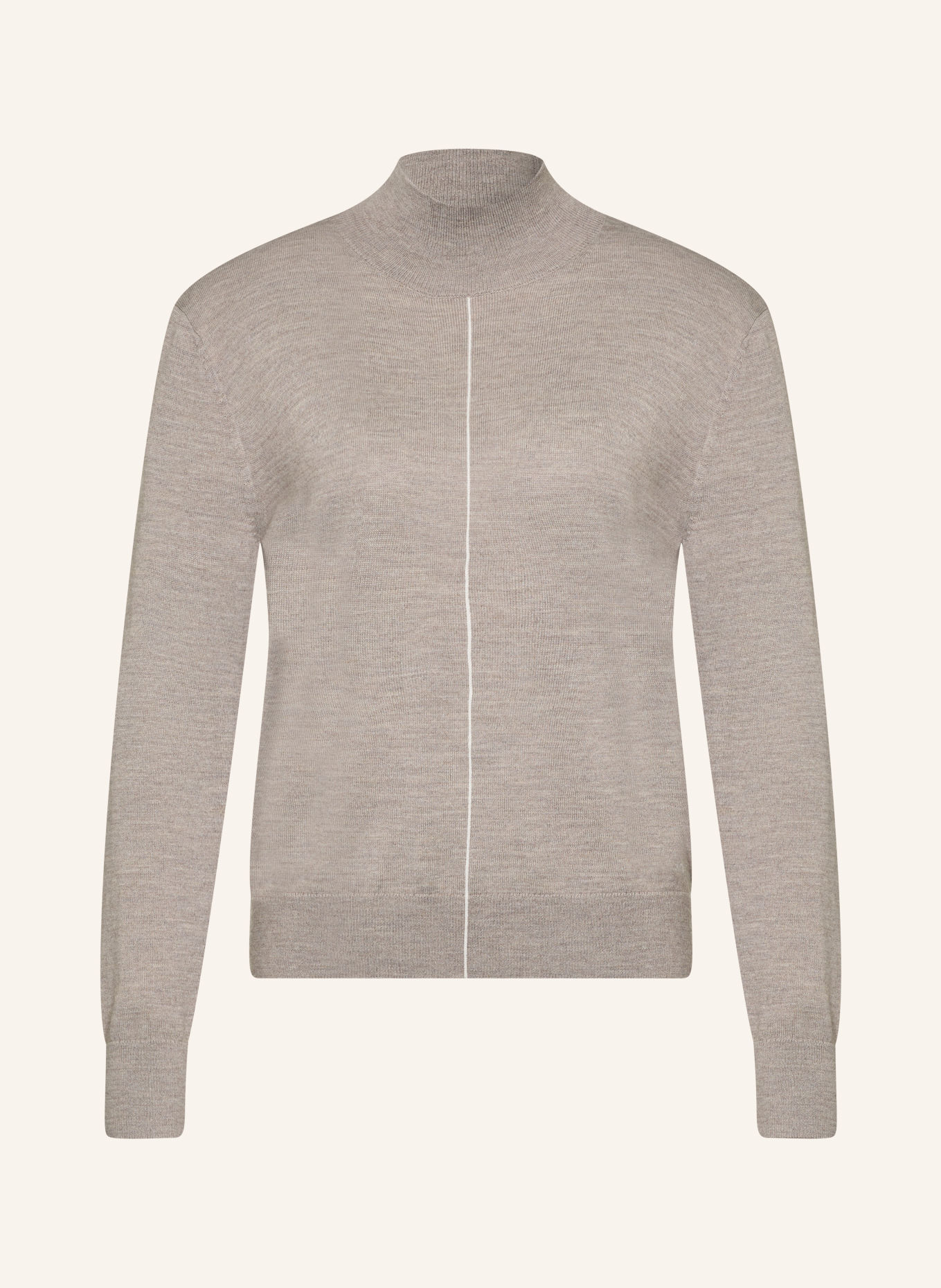 Calvin Klein Sweater: TAUPE / WHITE
