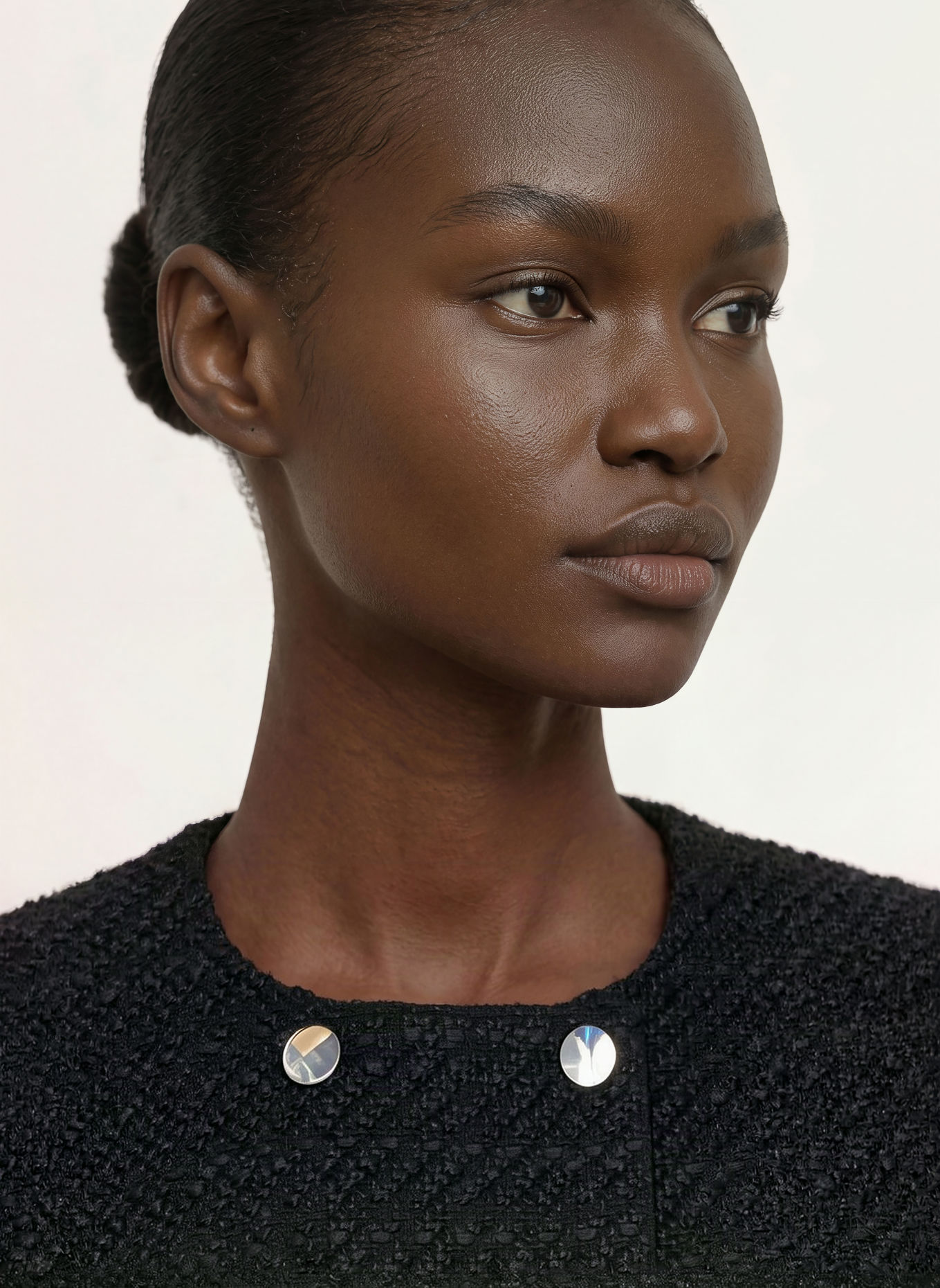 Calvin Klein Boxy jacket made from Bouclé: BLACK
