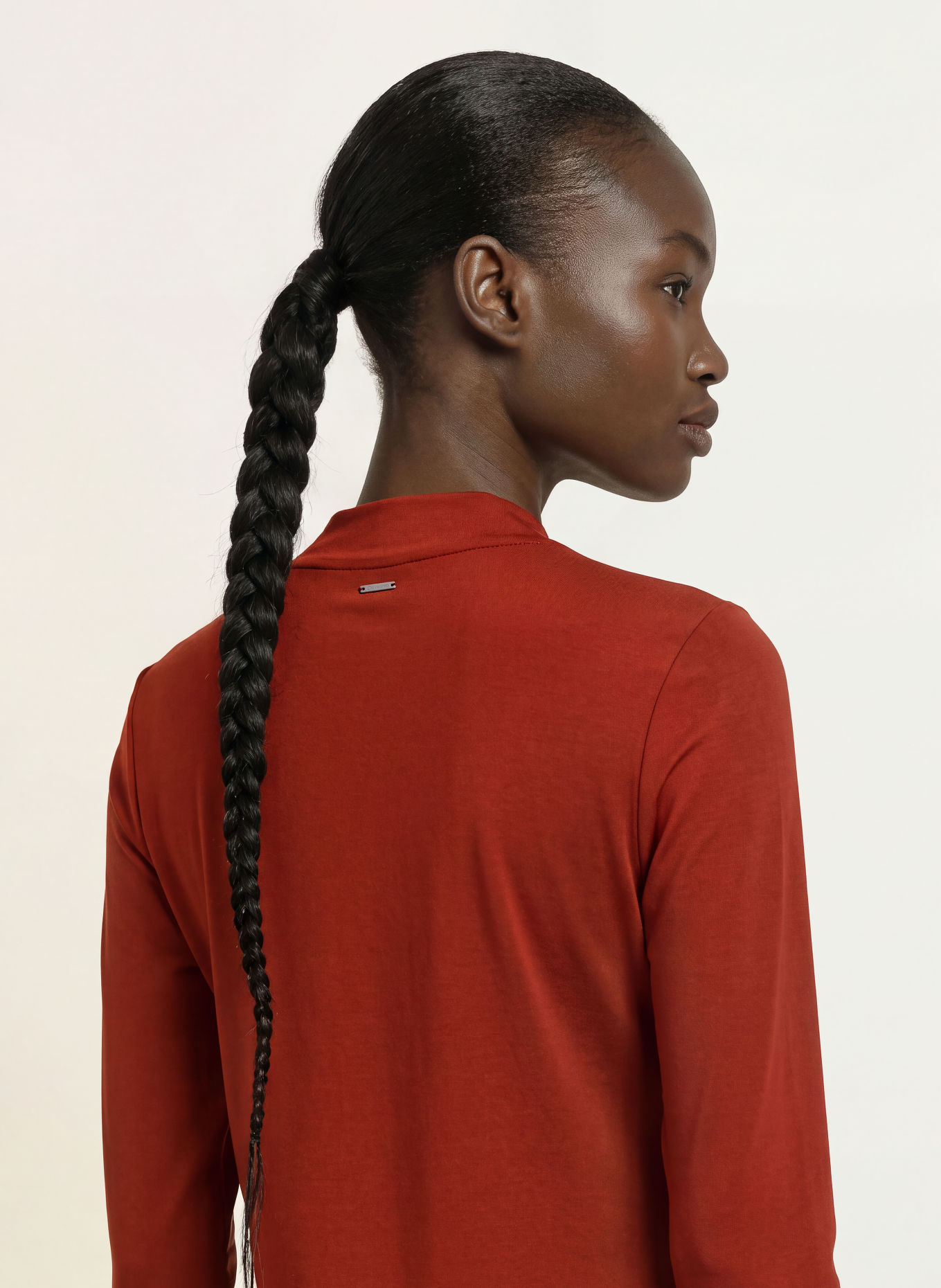 Calvin Klein Košilová halenka: TMAVĚ ČERVENÁ