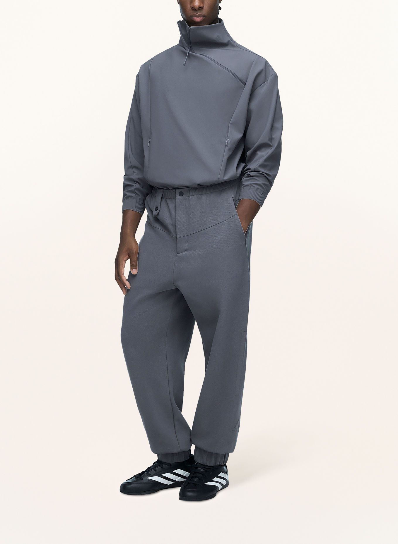 adidas Jachetă fără nasturi ADIDAS X ENTIRE STUDIOS ESSENTIALS: GRI