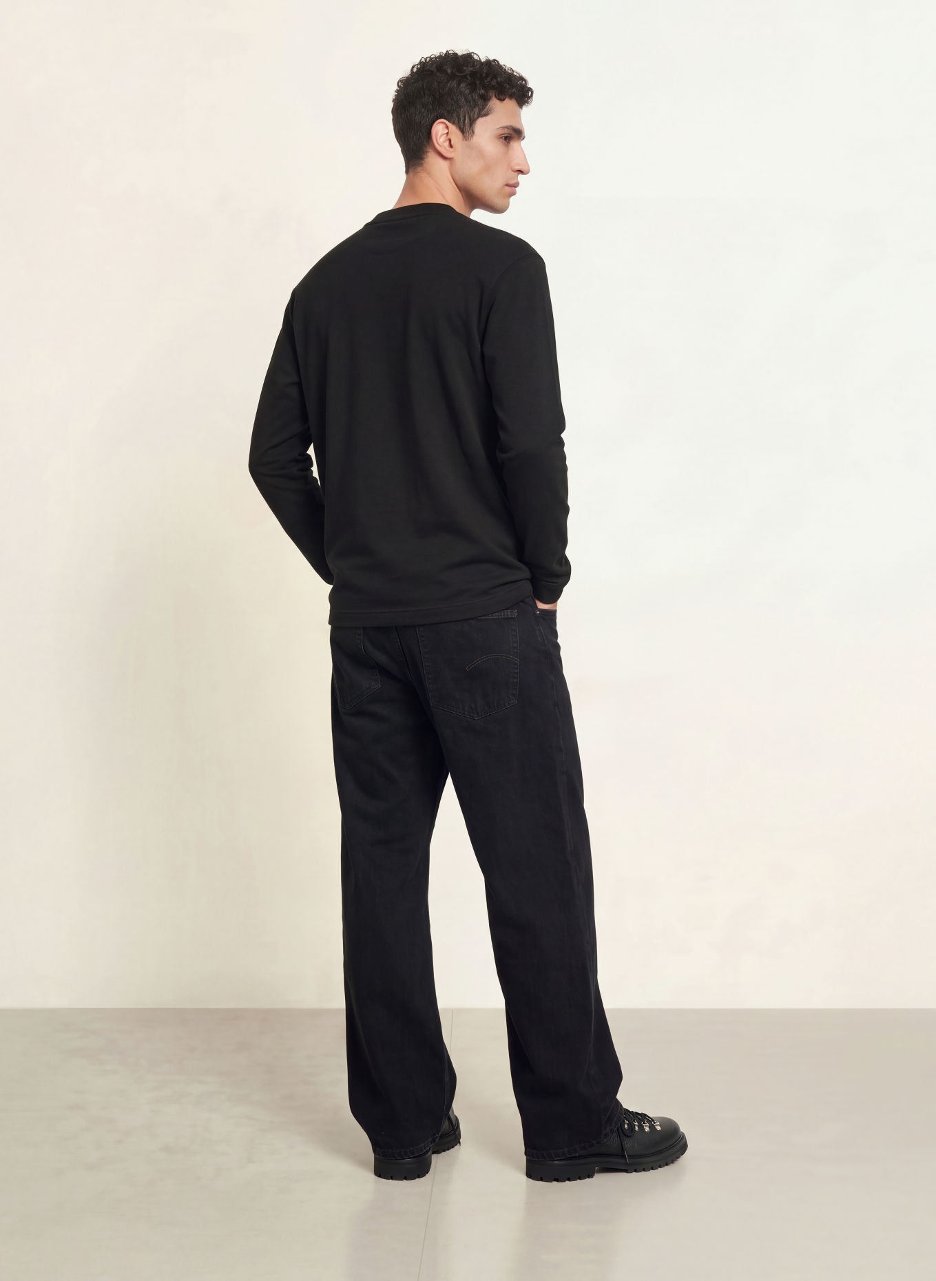 G-Star Long-sleeve shirt: BLACK