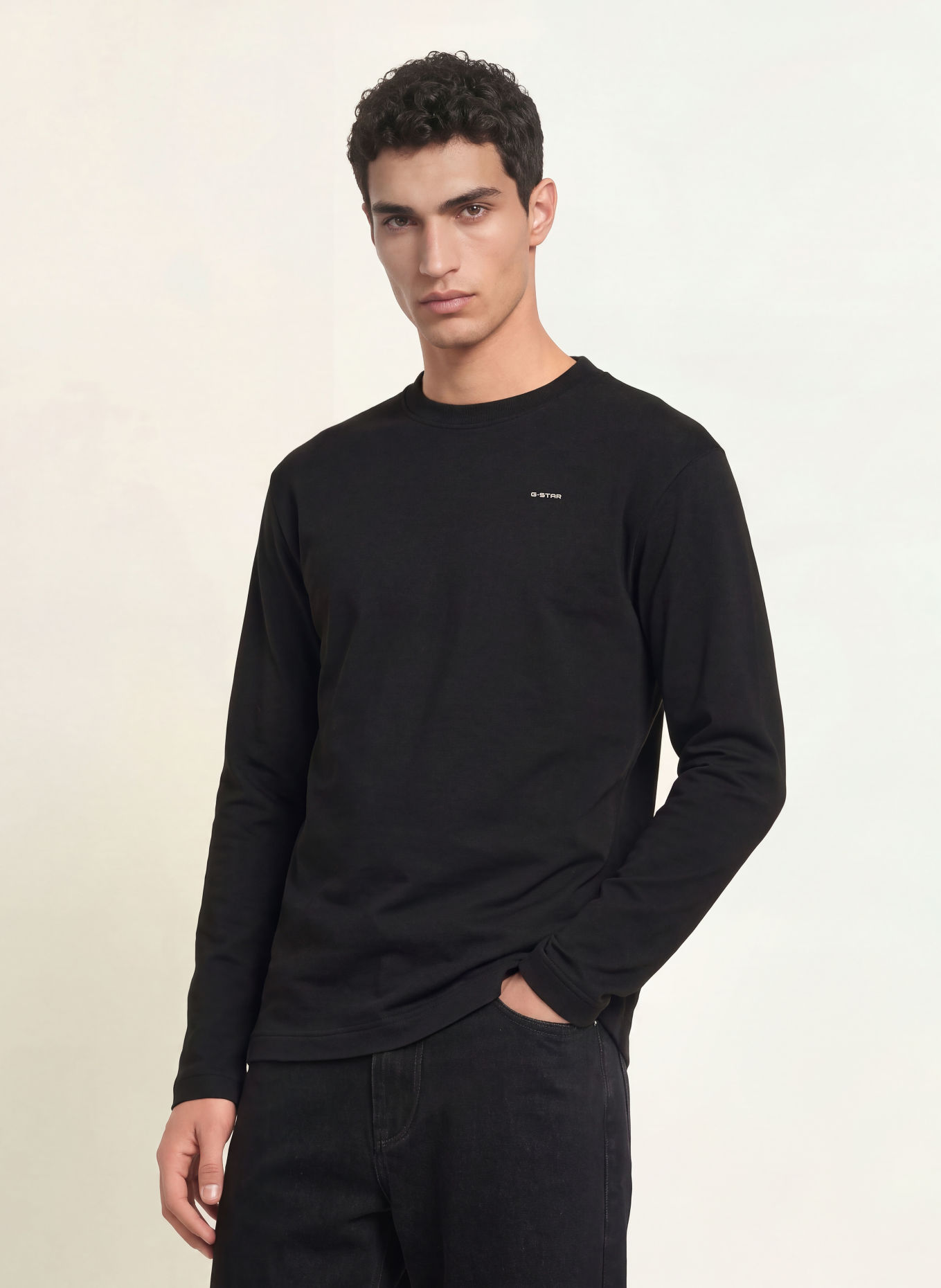 G-Star Long-sleeve shirt: BLACK