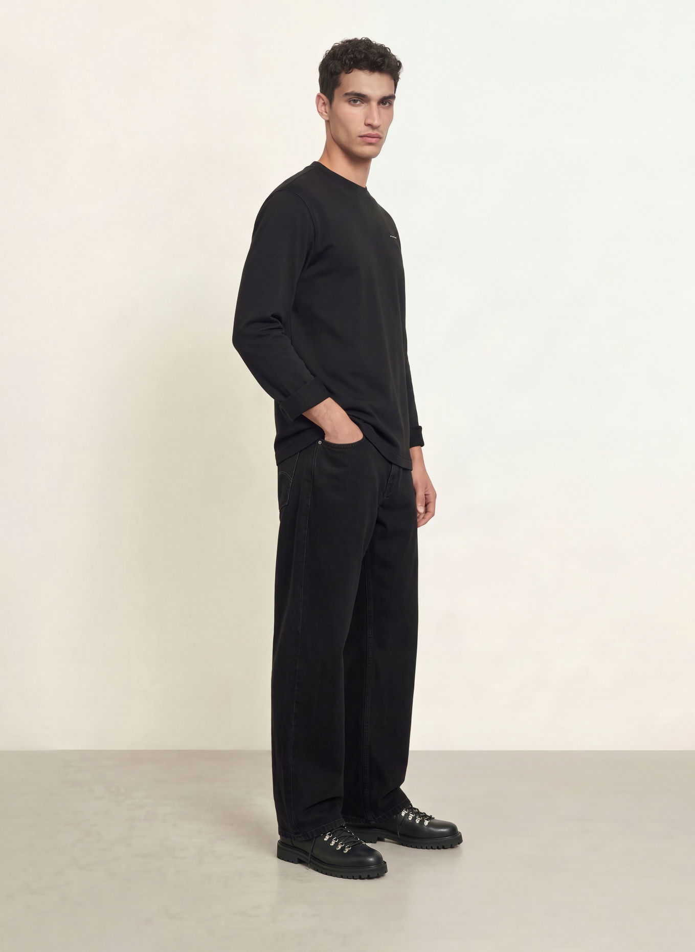 G-Star Long-sleeve shirt: BLACK