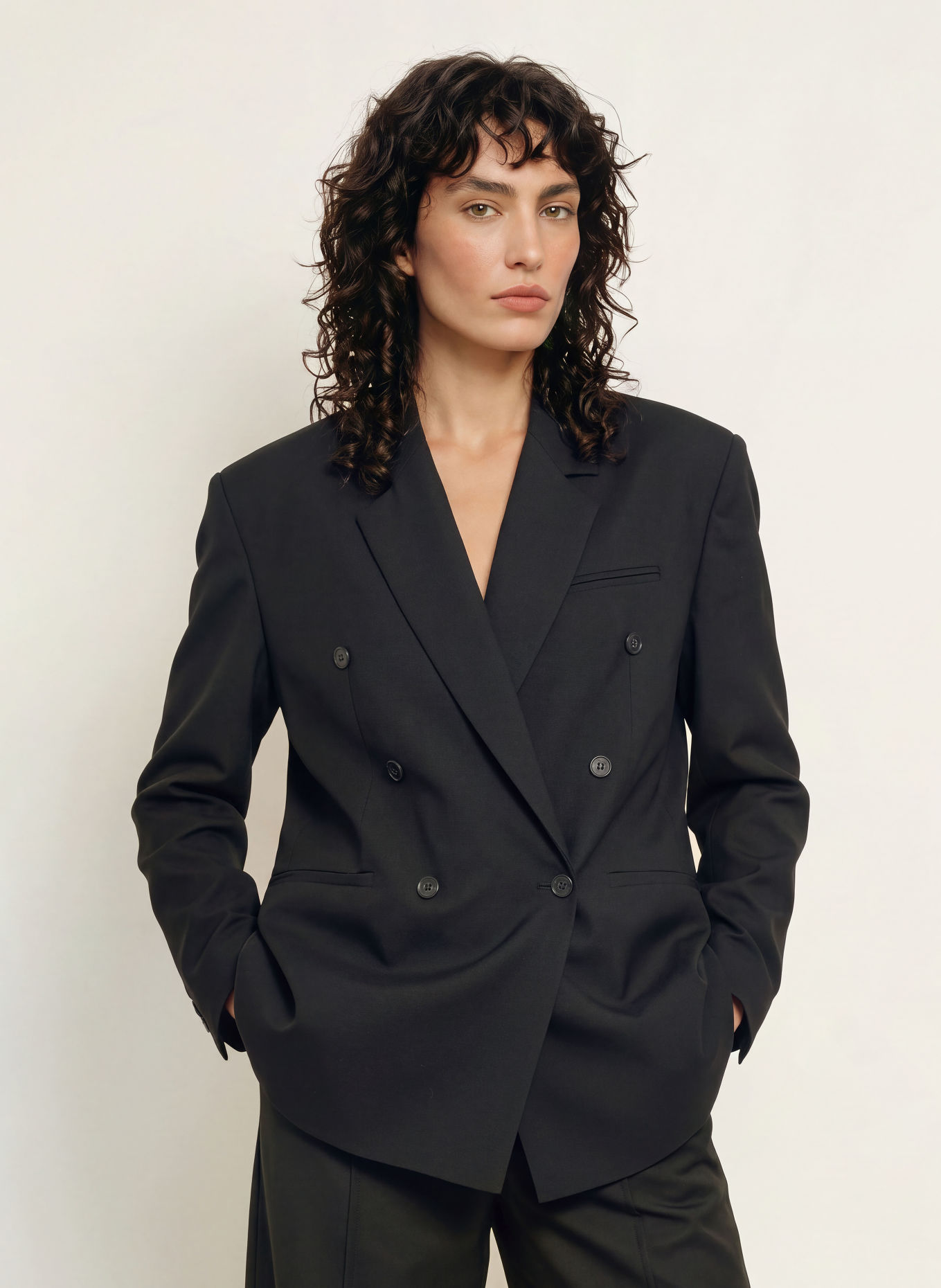 The Frankie Shop JADE Blazer: BLACK