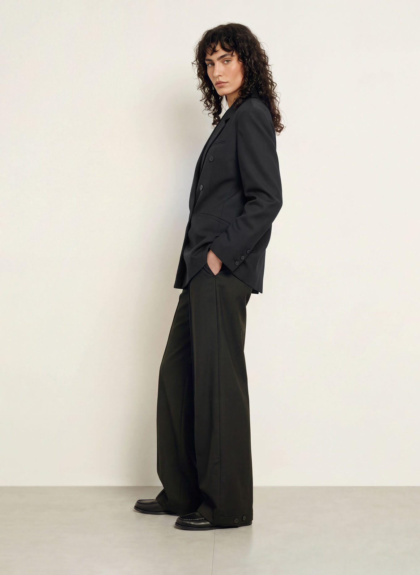 The Frankie Shop JADE Blazer: BLACK