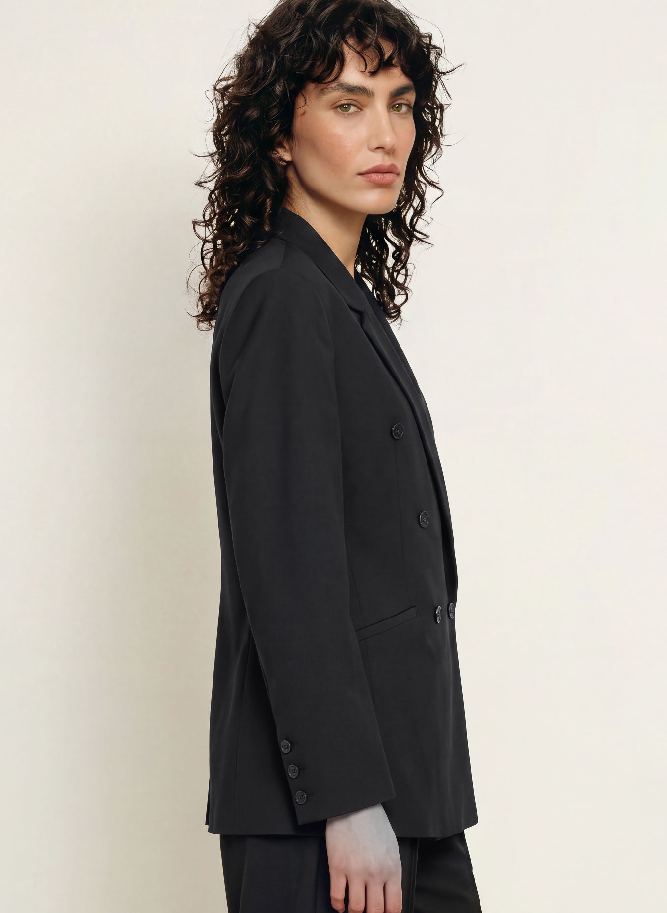 The Frankie Shop JADE Blazer: BLACK