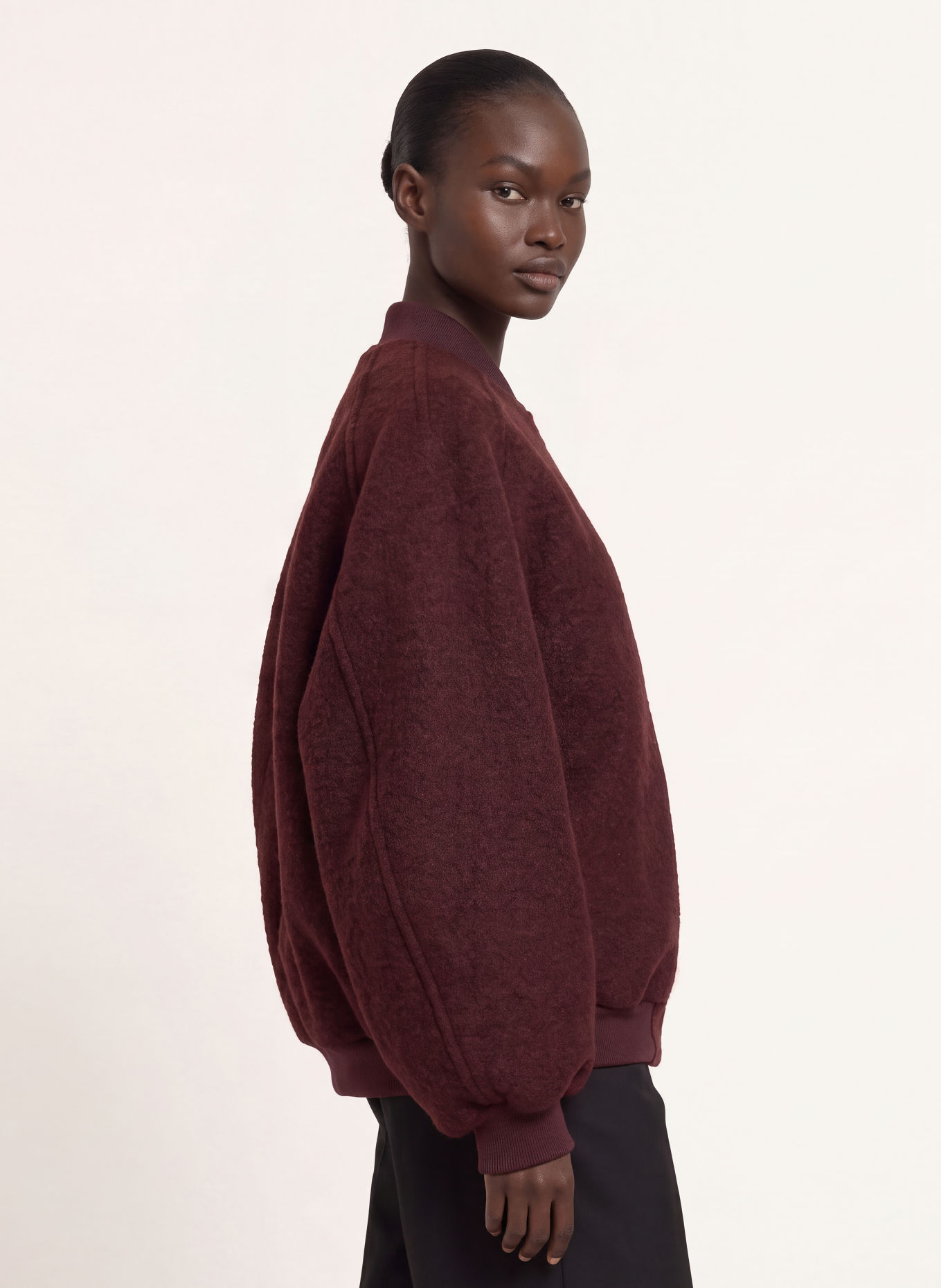 The Frankie Shop Oversized Blouson ELINOR: DONKERROOD