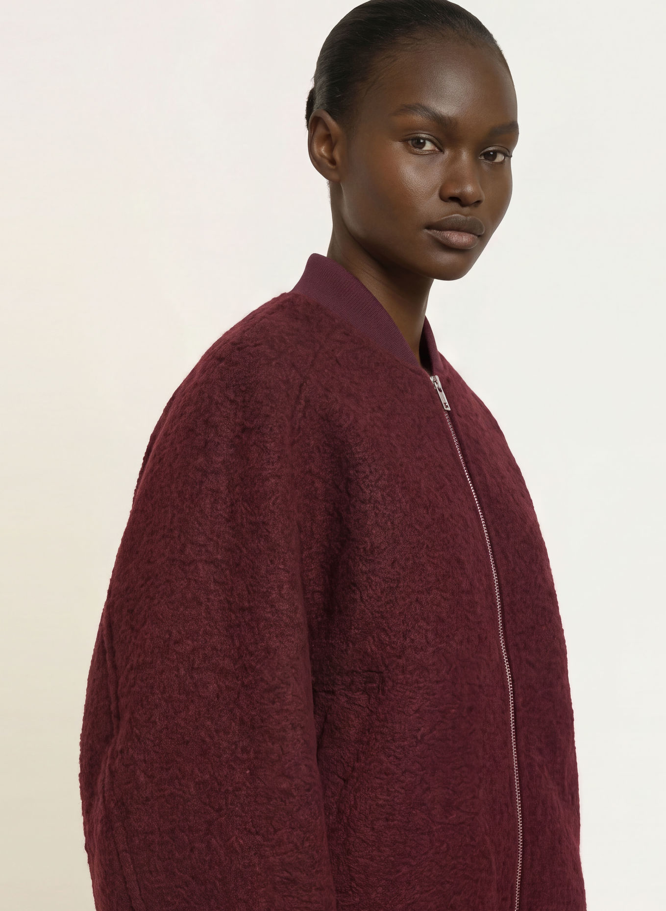 The Frankie Shop Oversized Blouson ELINOR: DONKERROOD