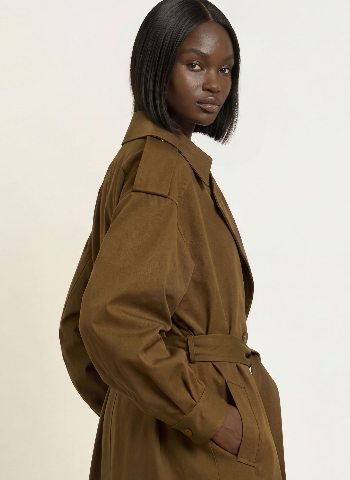 The Frankie Shop Trencz ESBEN: OLIWKOWY