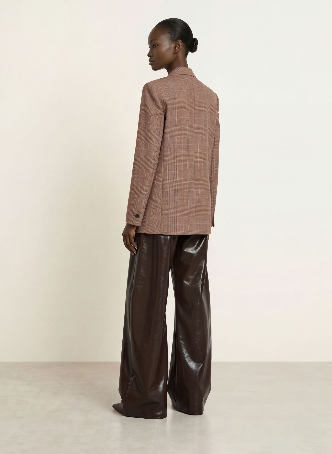 The Frankie Shop MONTEREY Blazer: BROWN / OLIVE