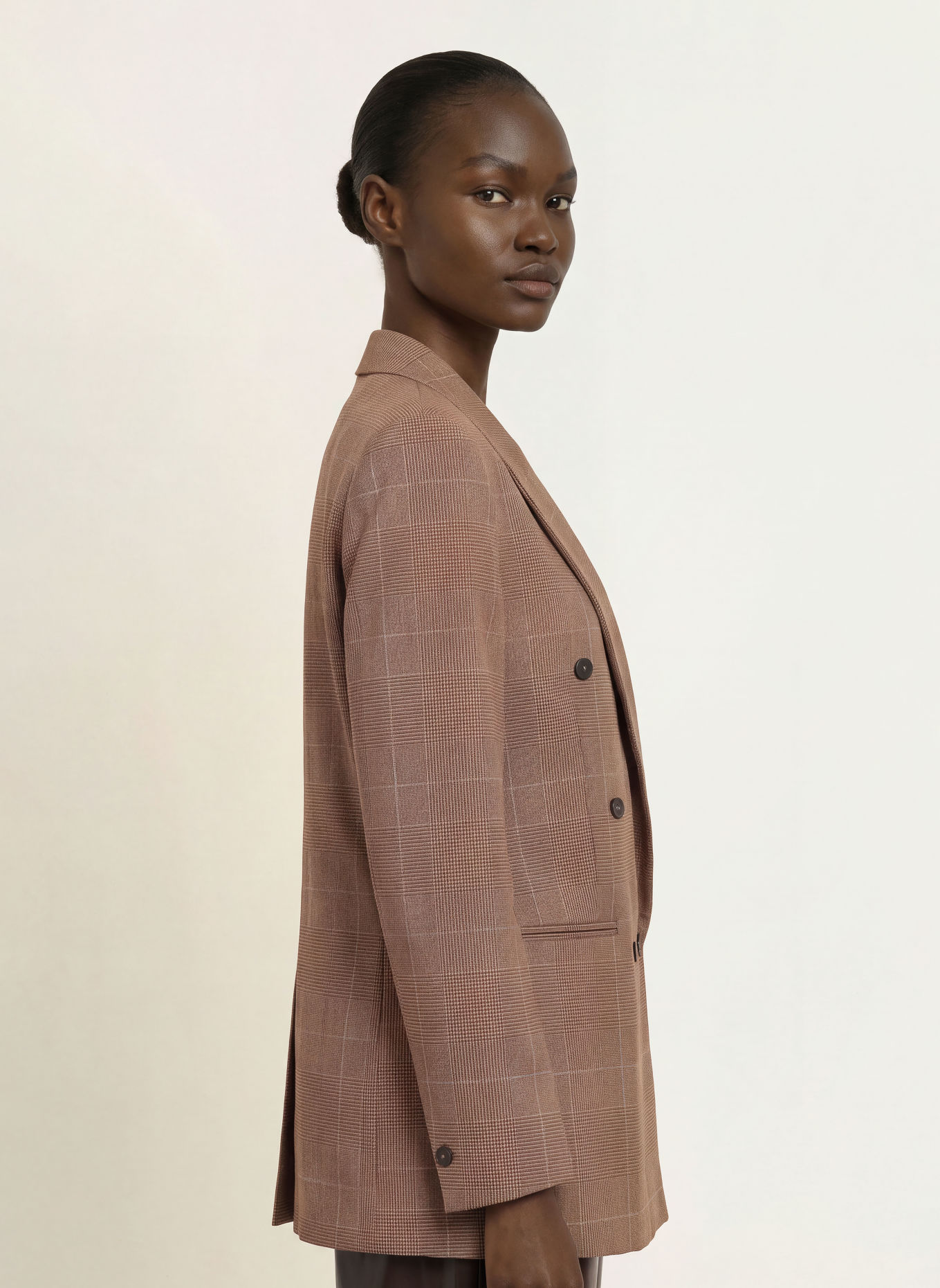 The Frankie Shop MONTEREY Blazer: BROWN / OLIVE