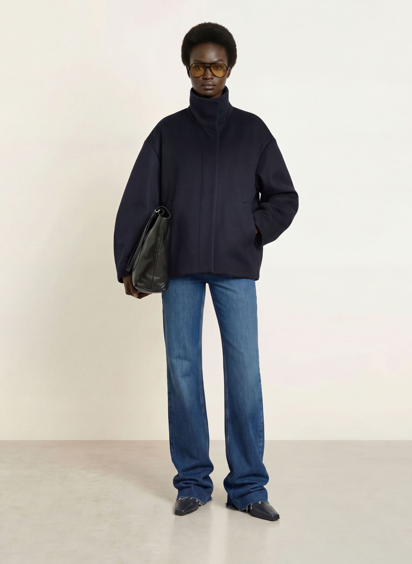 The Frankie Shop ONNA Jacket: DARK BLUE