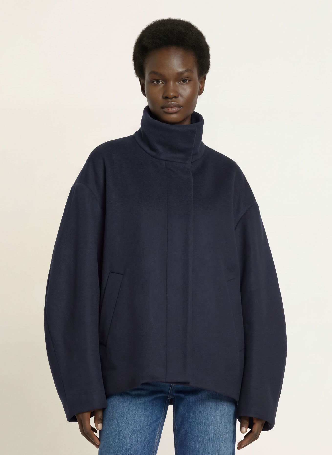 The Frankie Shop ONNA Jacket: DARK BLUE