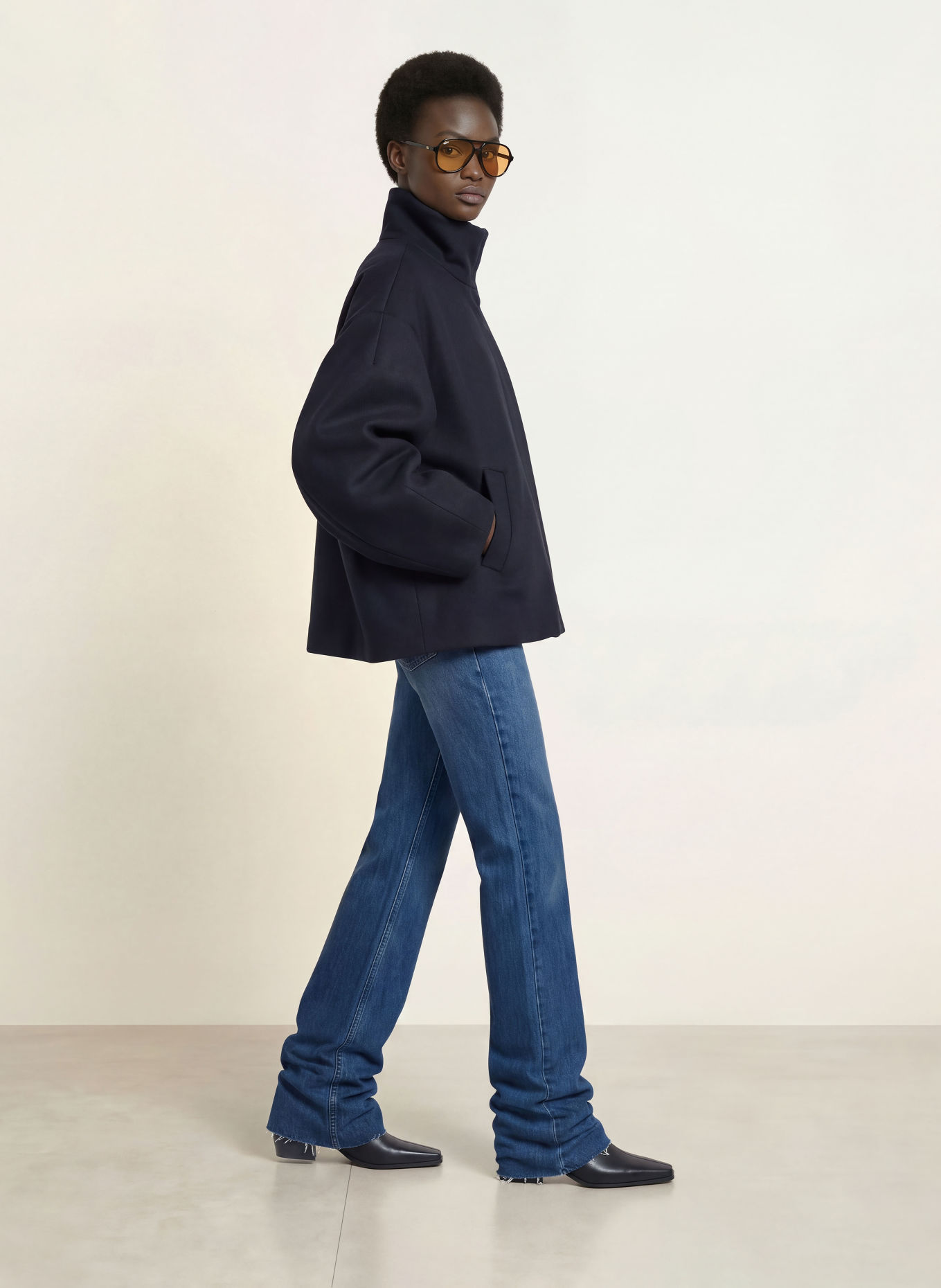 The Frankie Shop ONNA Jacket: DARK BLUE
