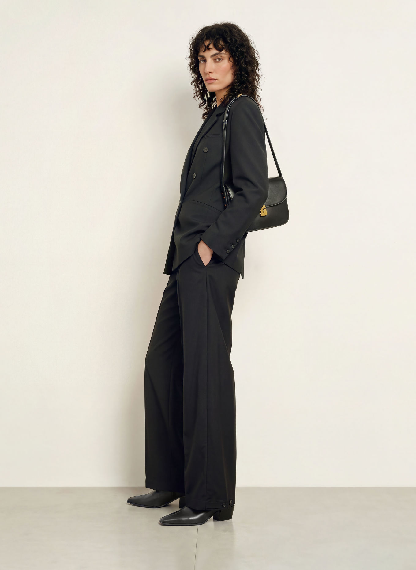 The Frankie Shop INA Trousers: BLACK