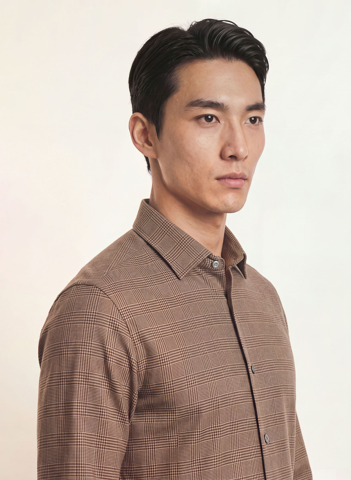 van Laack Chemise en flanelle VL-RIKOS-TFK Tailor Fit: MARRON / MARRON CLAIR
