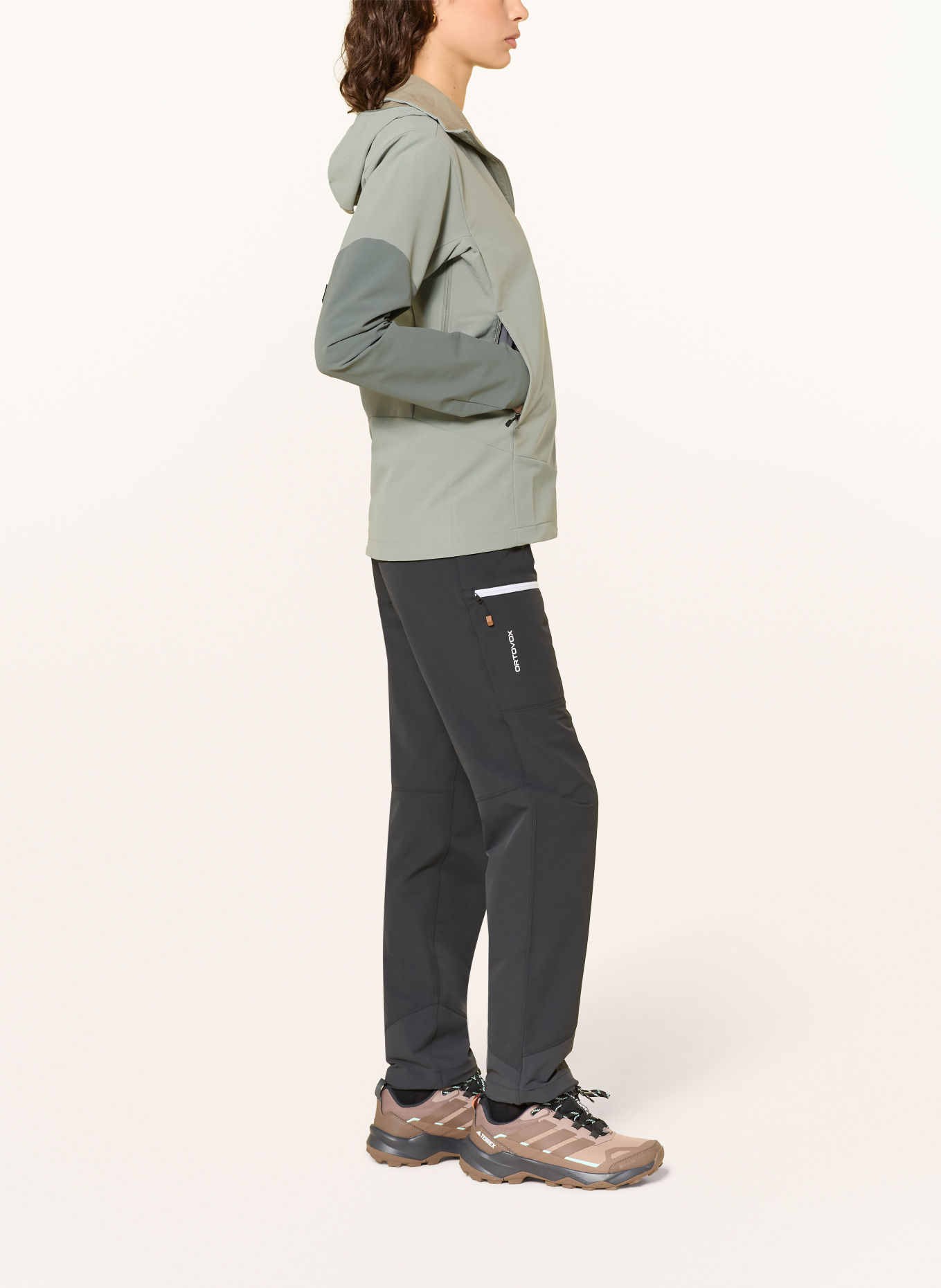ORTOVOX ORTLER Softshell jacket: LIGHT GREEN / GRAY