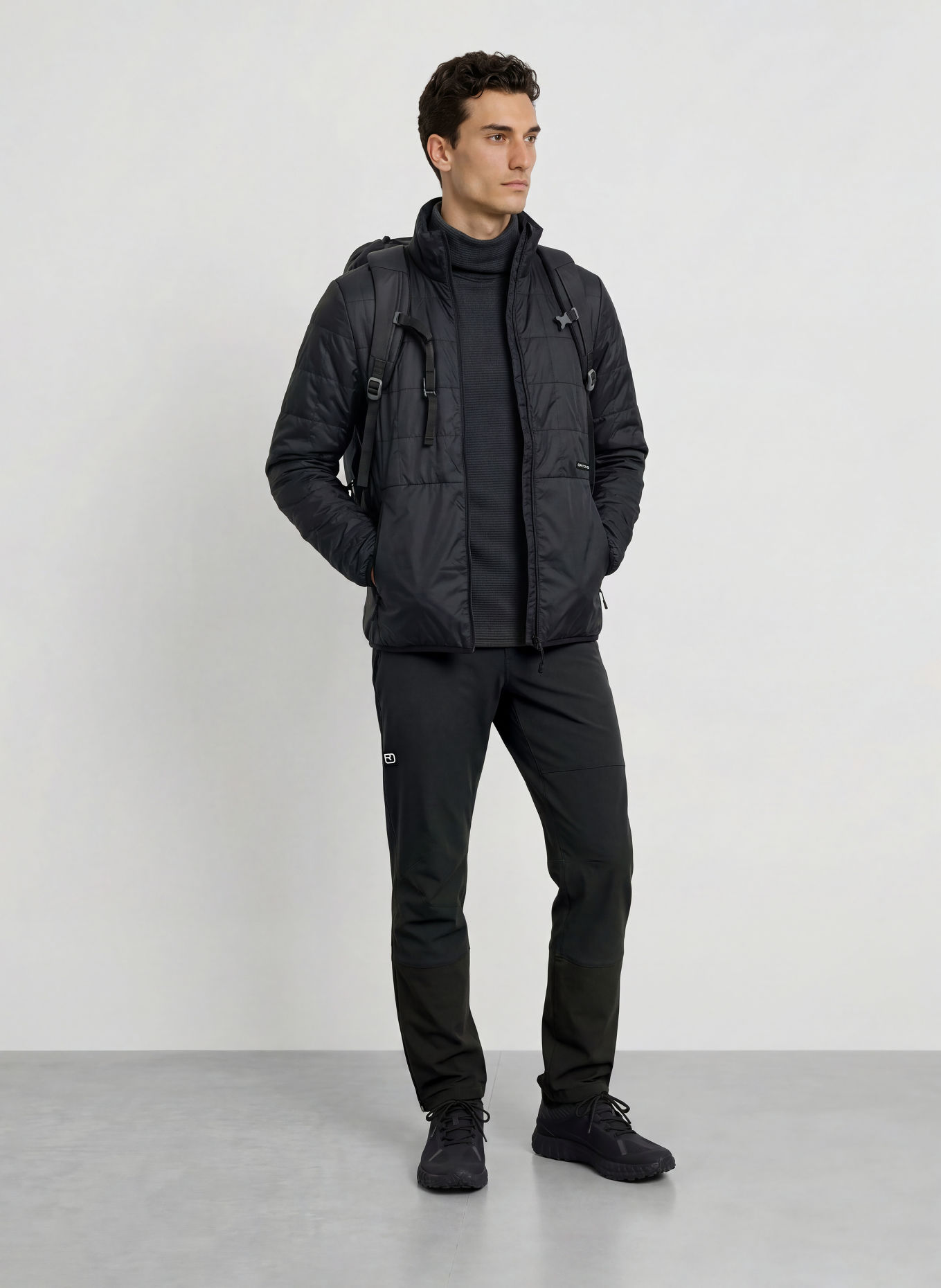 ORTOVOX ORTLER METAWOOL 60 Reversible Quilted Jacket: BLACK