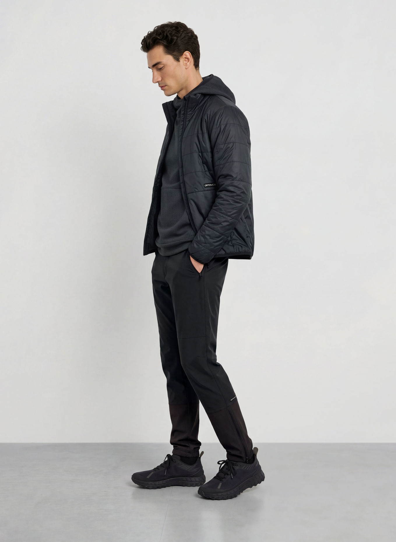 ORTOVOX ORTLER METAWOOL 60 Reversible Quilted Jacket: BLACK