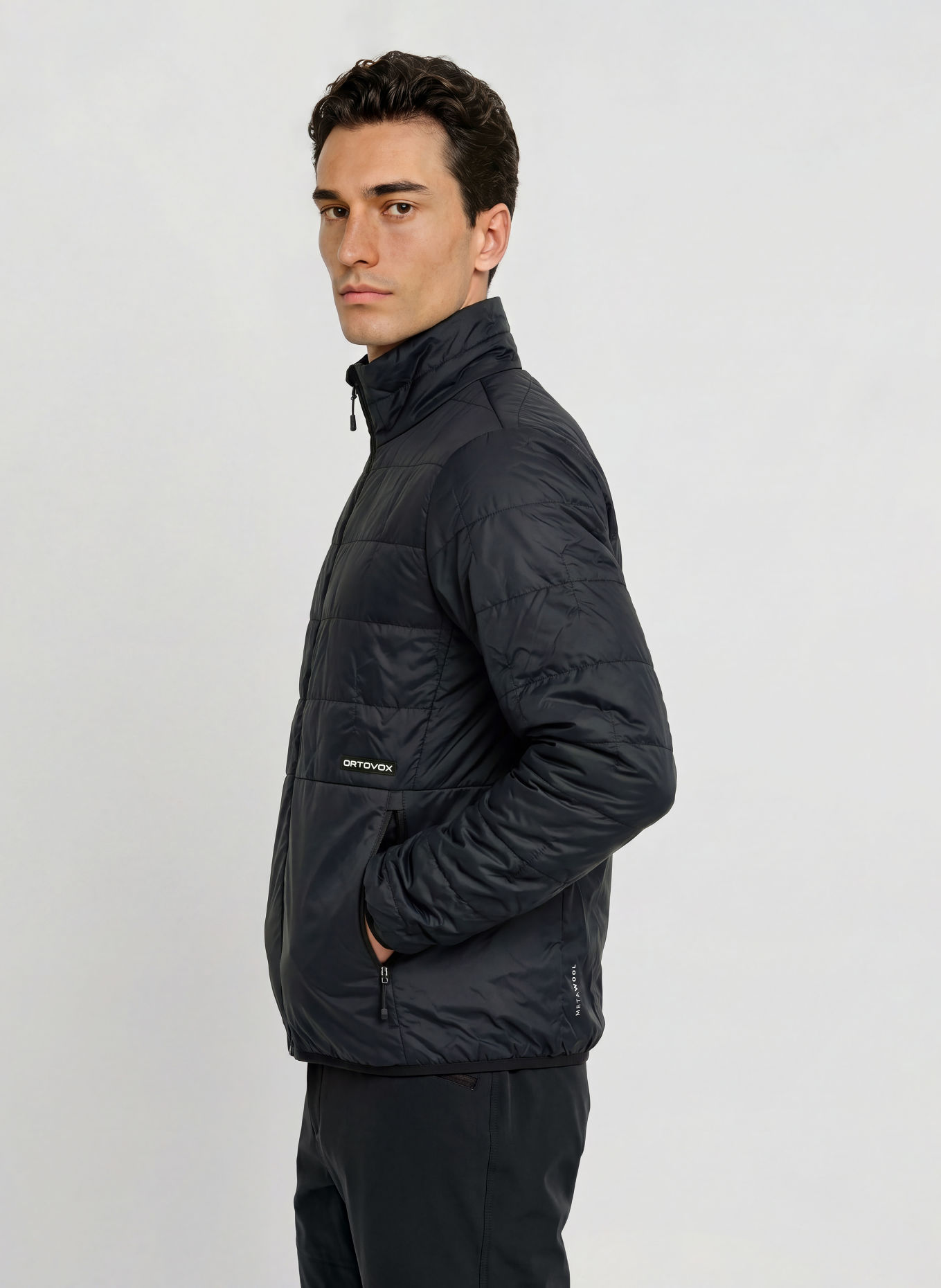 ORTOVOX ORTLER METAWOOL 60 Reversible Quilted Jacket: BLACK