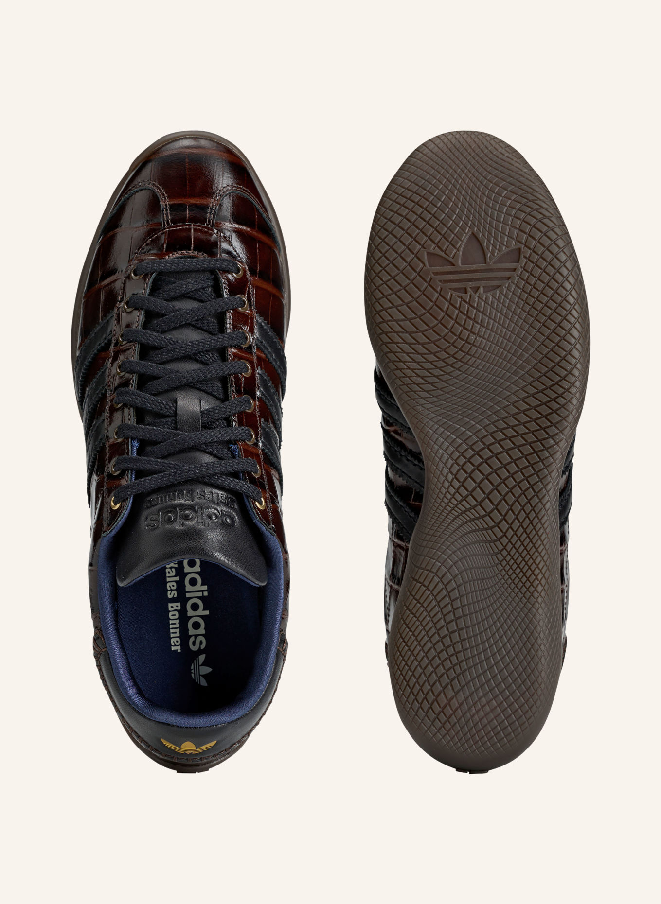 adidas Originals Sneakers KARINTHA CROC: MARRON FONCÉ