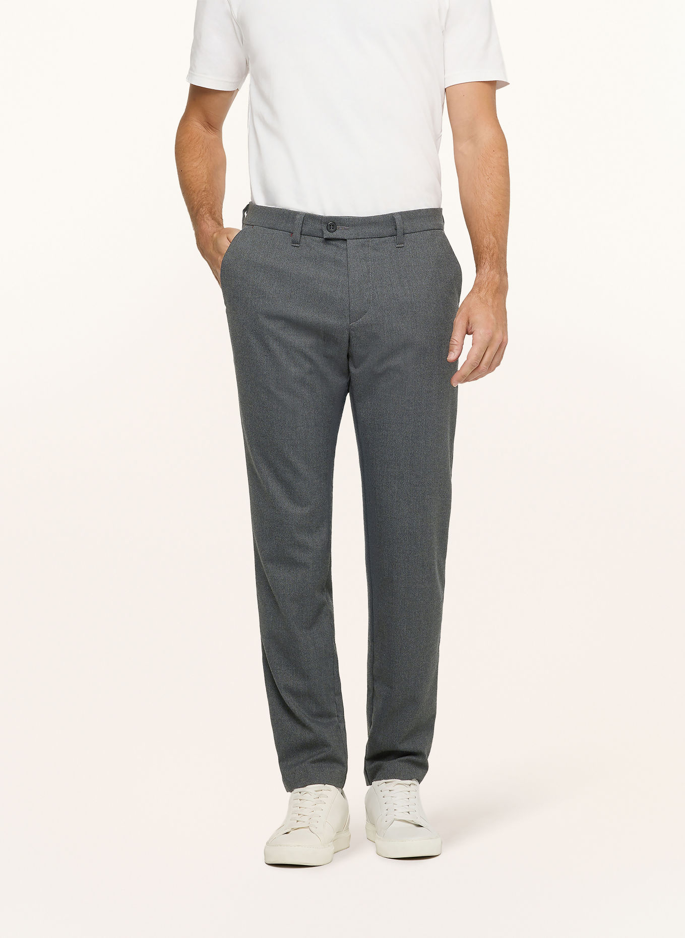 MAC Chinos LENNOX Slim Fit: MÖRKGRÅ
