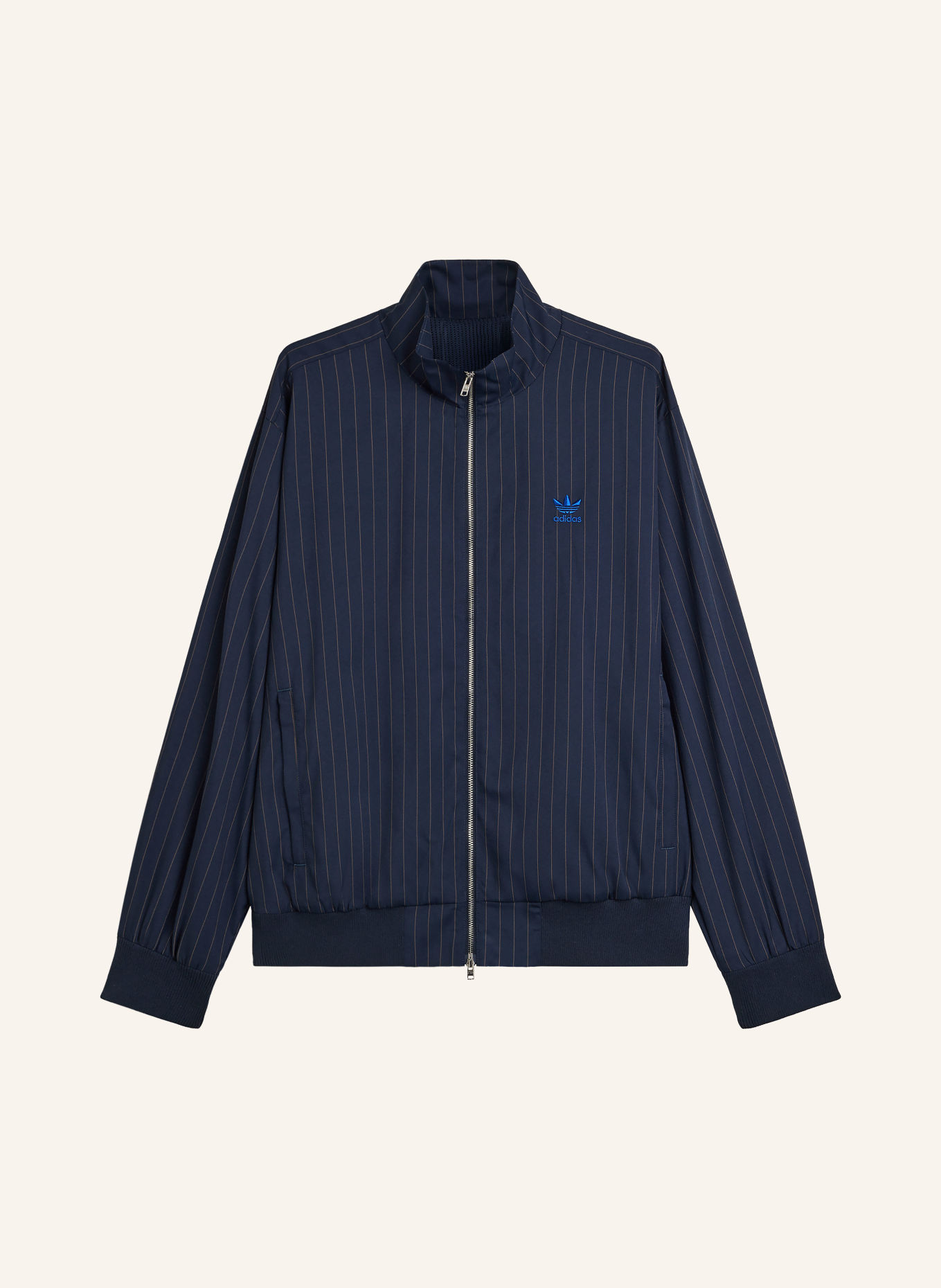adidas Originals PINSTRIPE Bomber jacket: DARK BLUE / DARK ORANGE