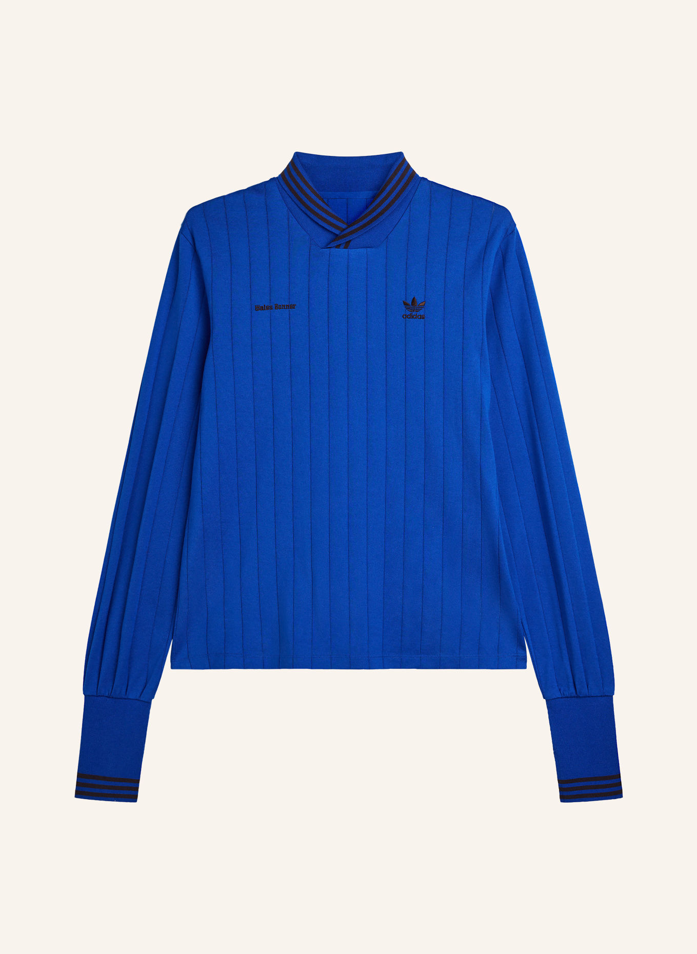 adidas Originals Long-sleeve shirt KNIT FOOTBALL: BLUE / BLACK